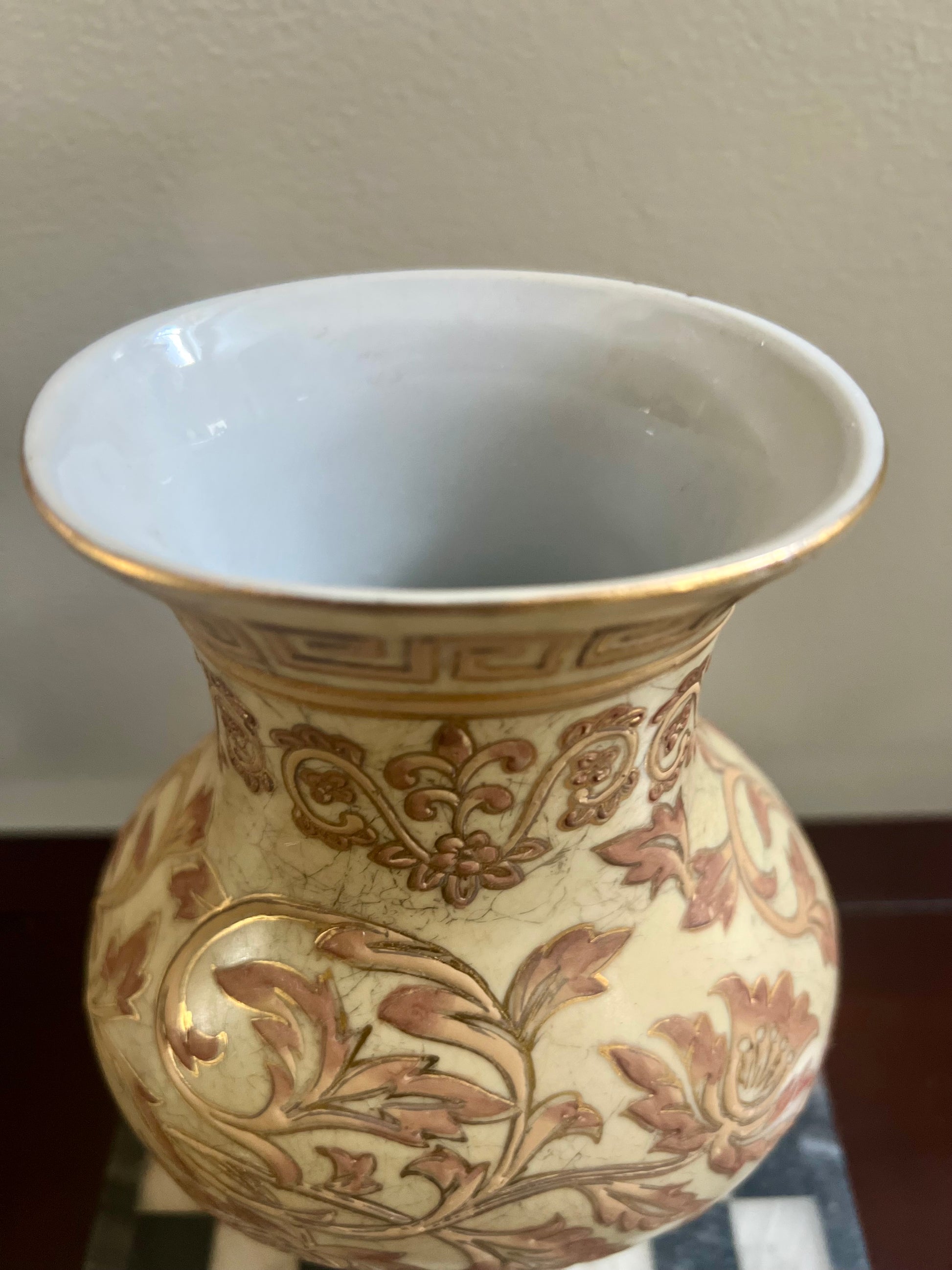 Andrea by Sadek Greek Key Vase