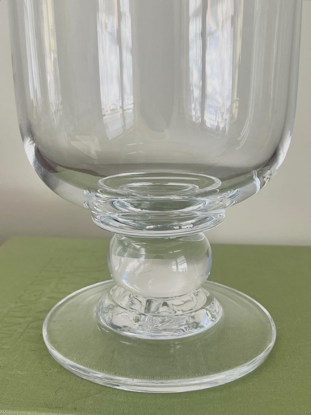 Simon Pearce 12.25” Crystal Hurricane Vase