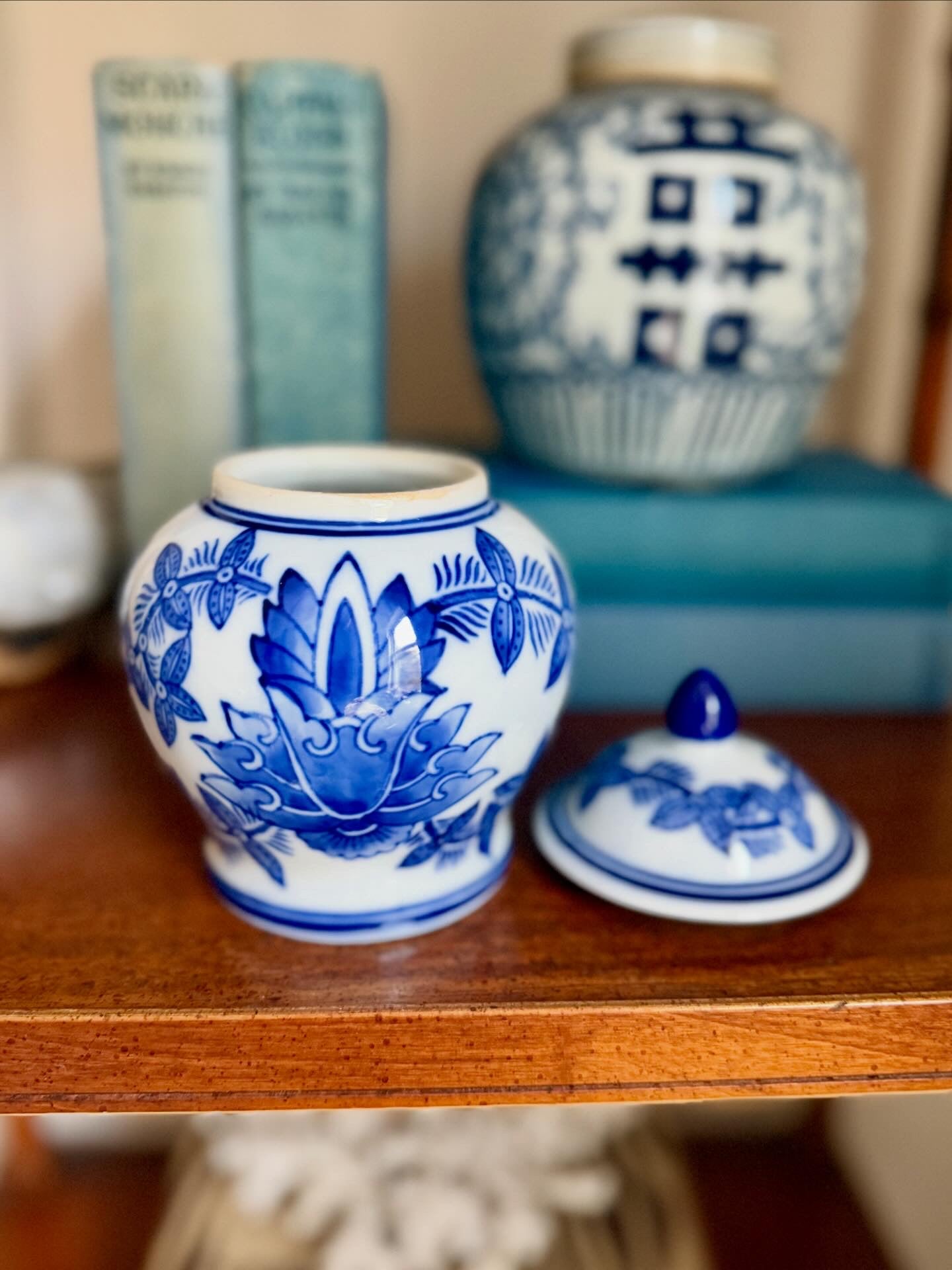 Blue and White Ginger Jar