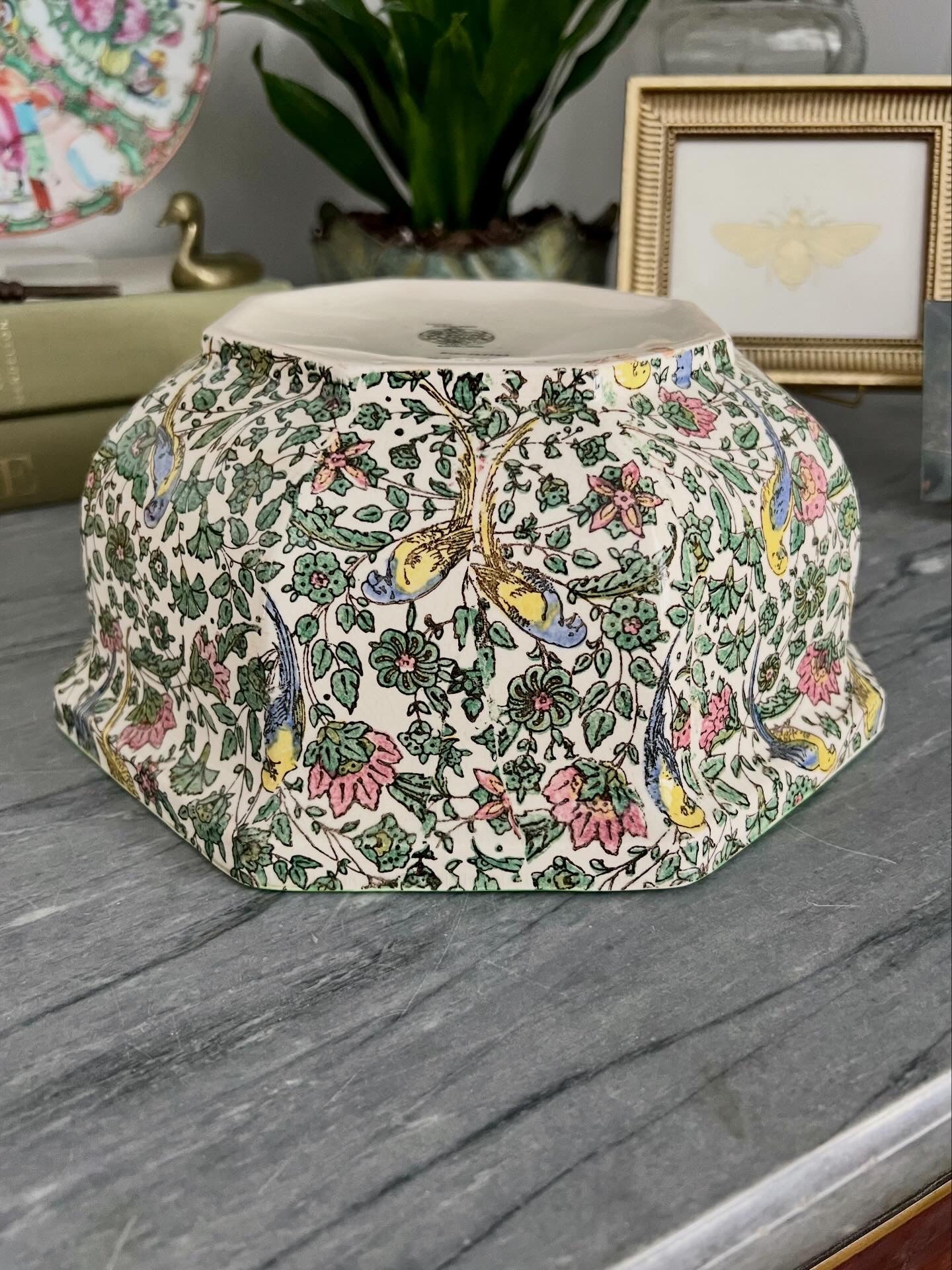 Antique Royal Doulton Persian Parrot Bowl