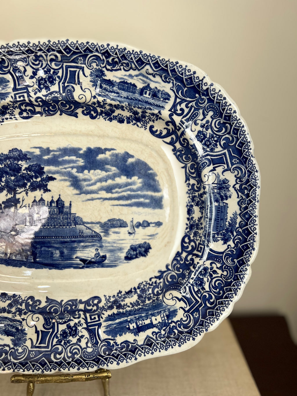 Blue and White Platter
