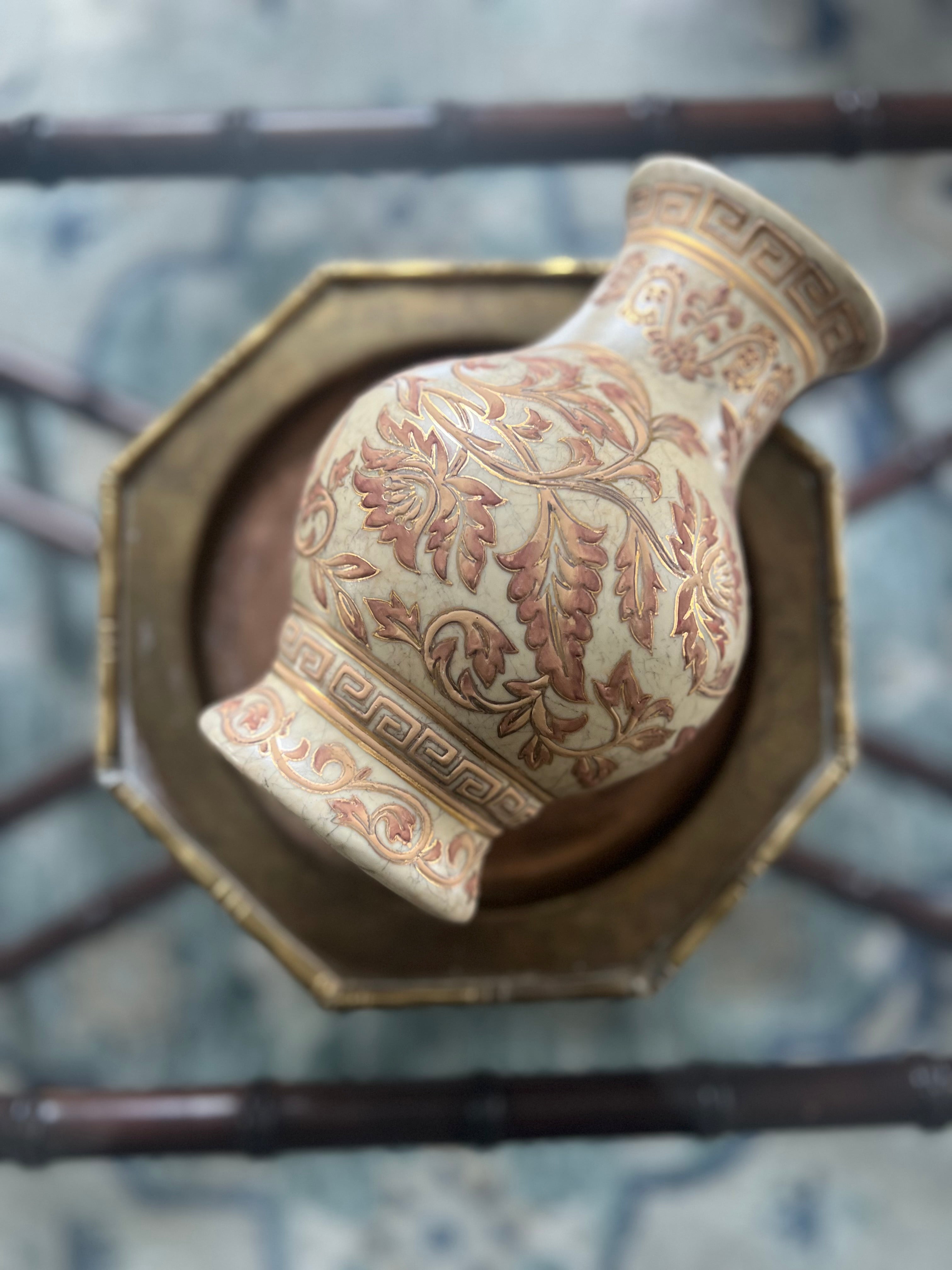Andrea by Sadek Greek Key Vase – Lily Lake Home