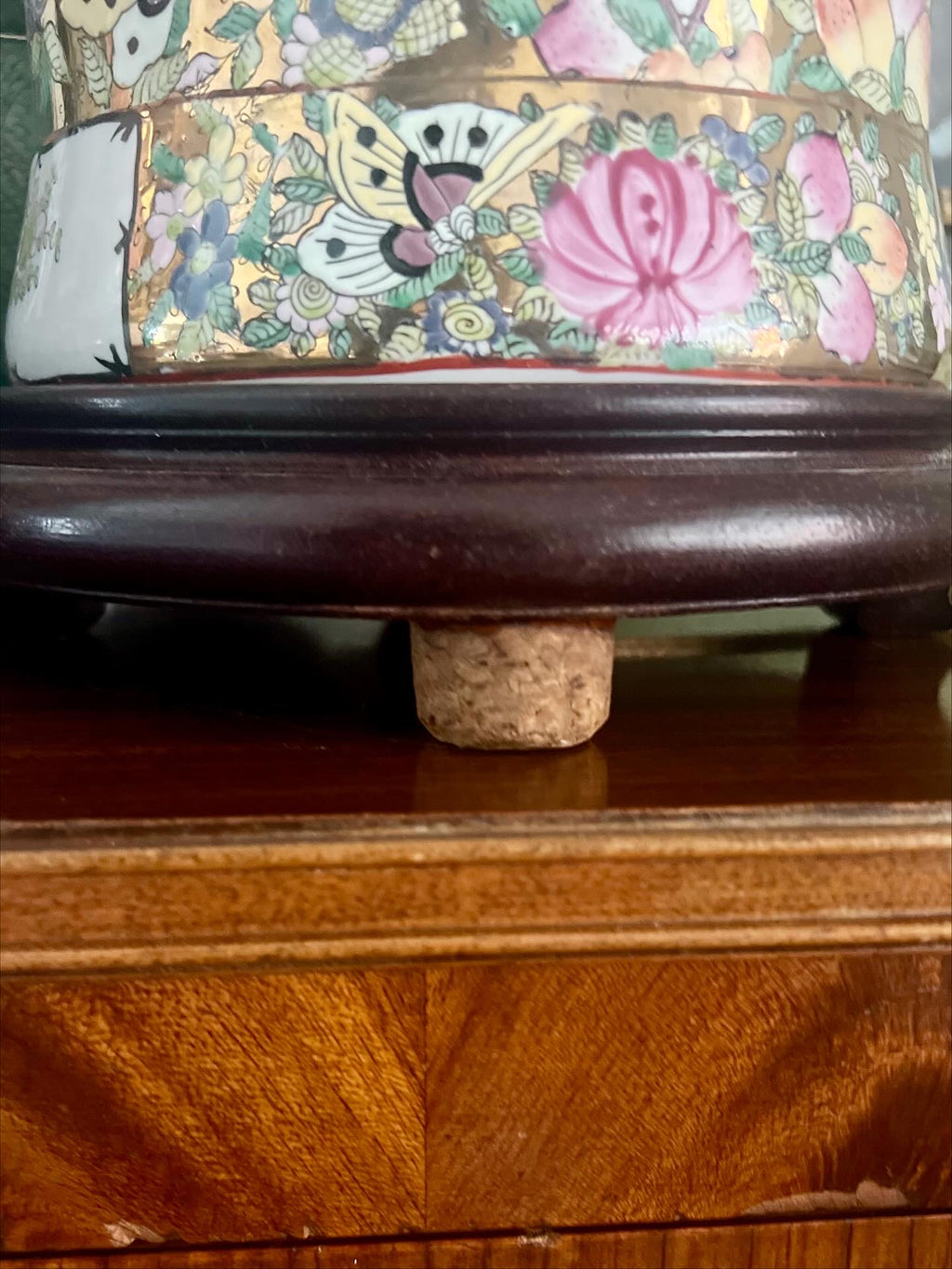 Pair of Rose Medallion Lamps