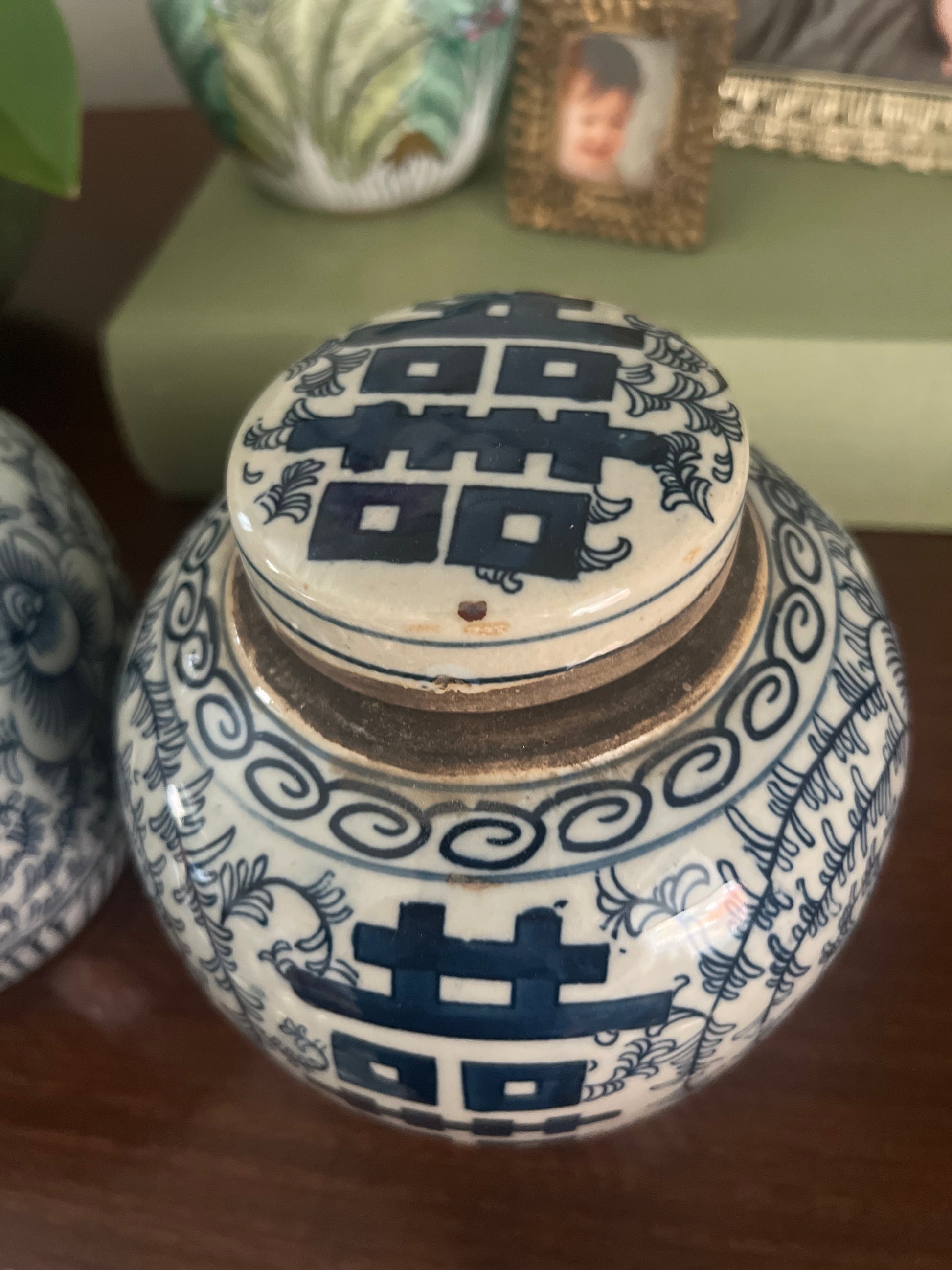 Pair of Double Happiness Jars