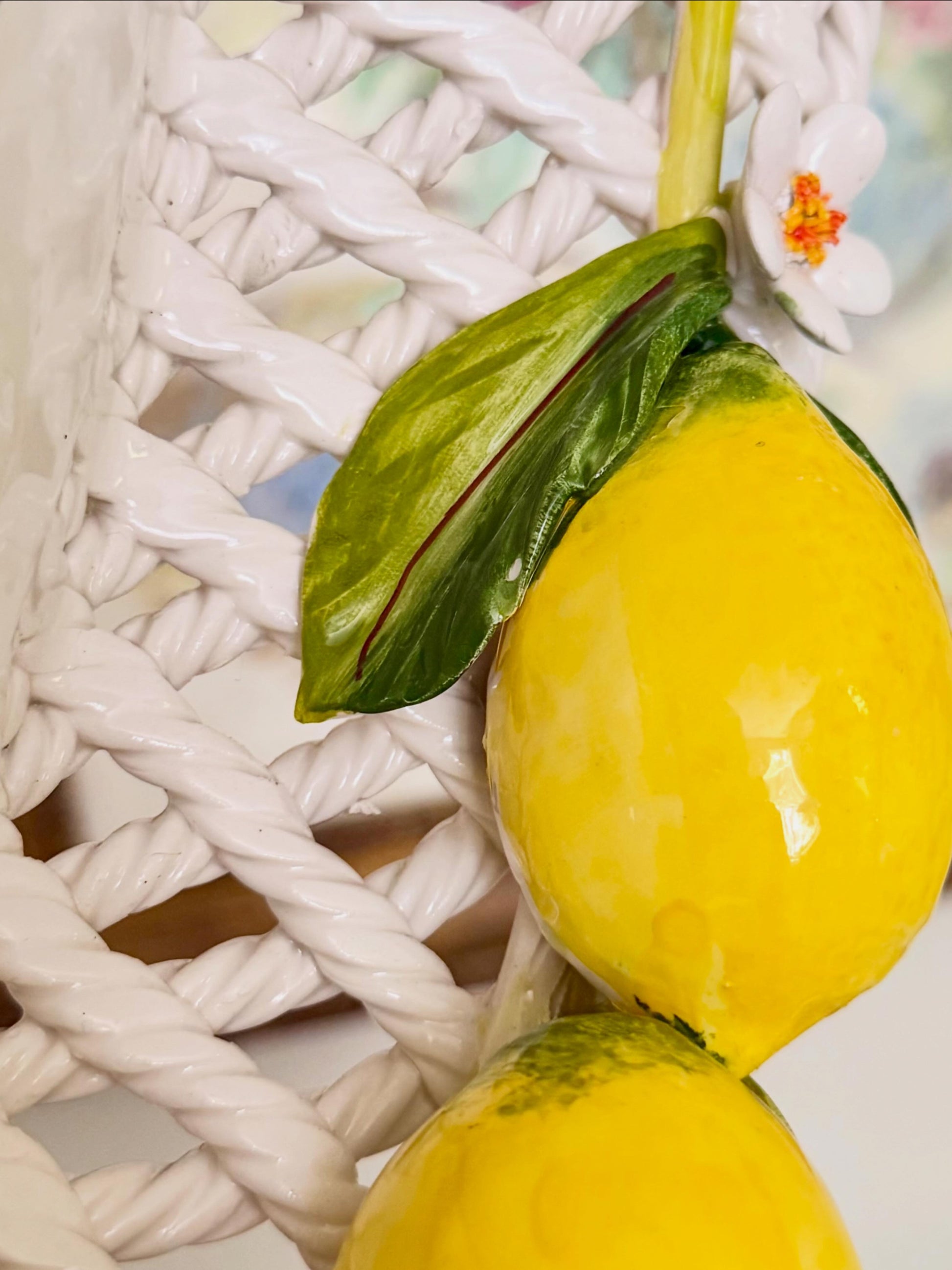 Italian Woven Lemon Bowl