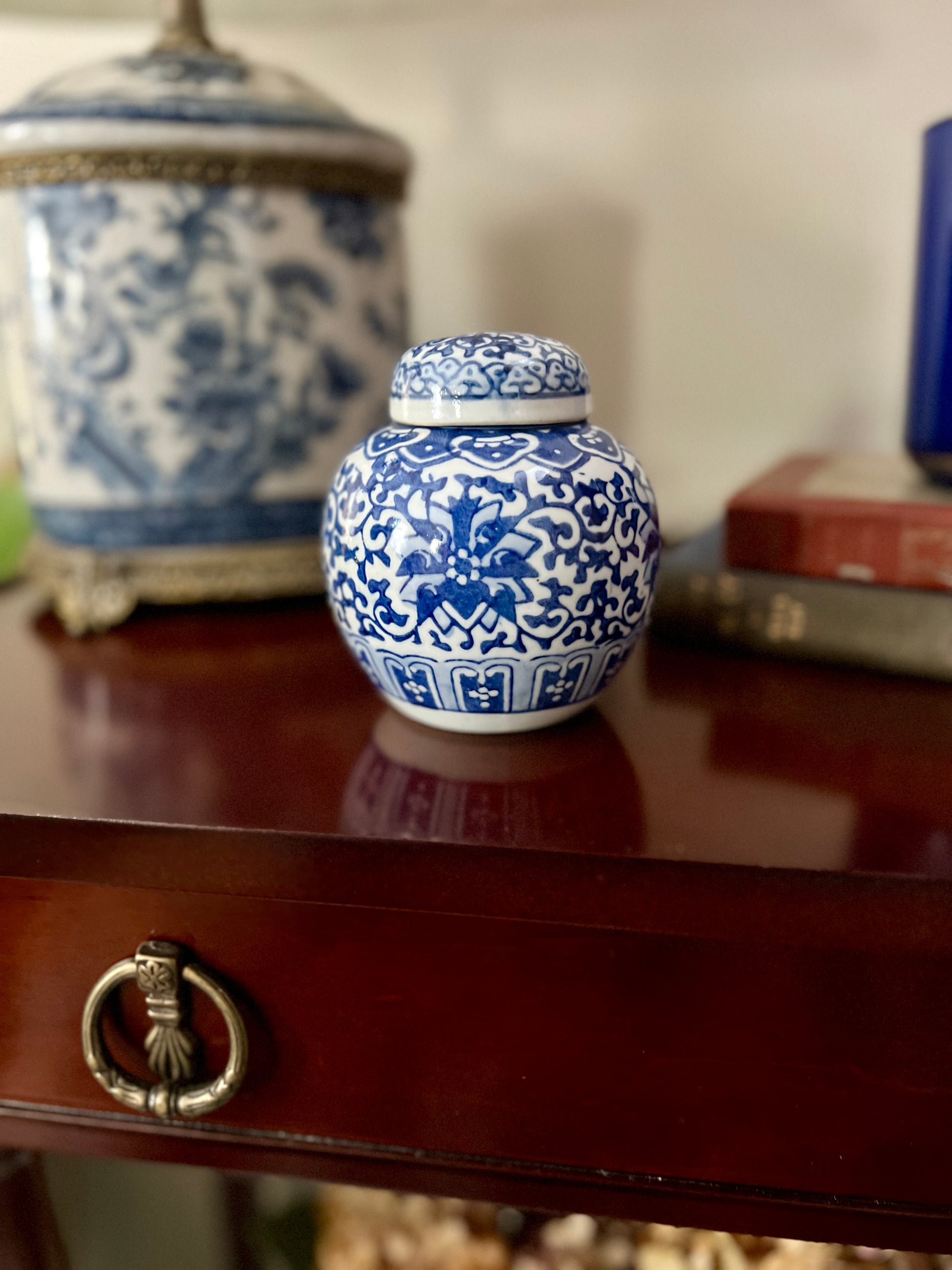 Blue and White Ginger Jar