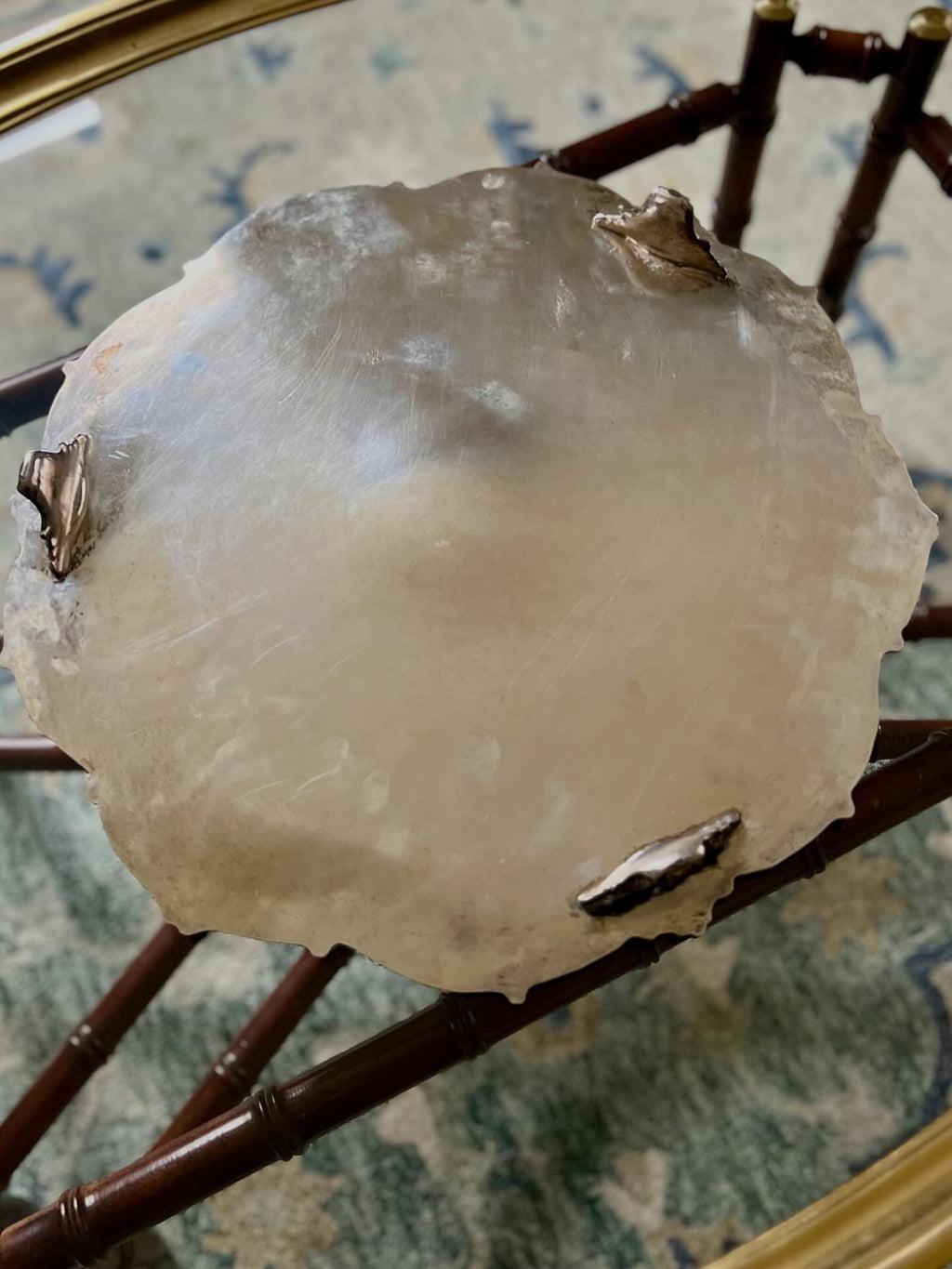 English Sheffield Scalloped Tray