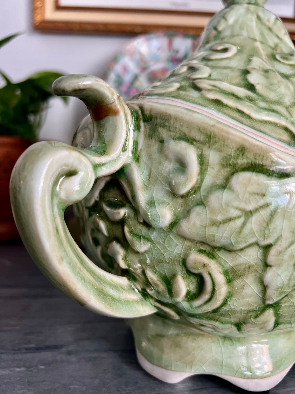 Majolica Style Lidded Tureen