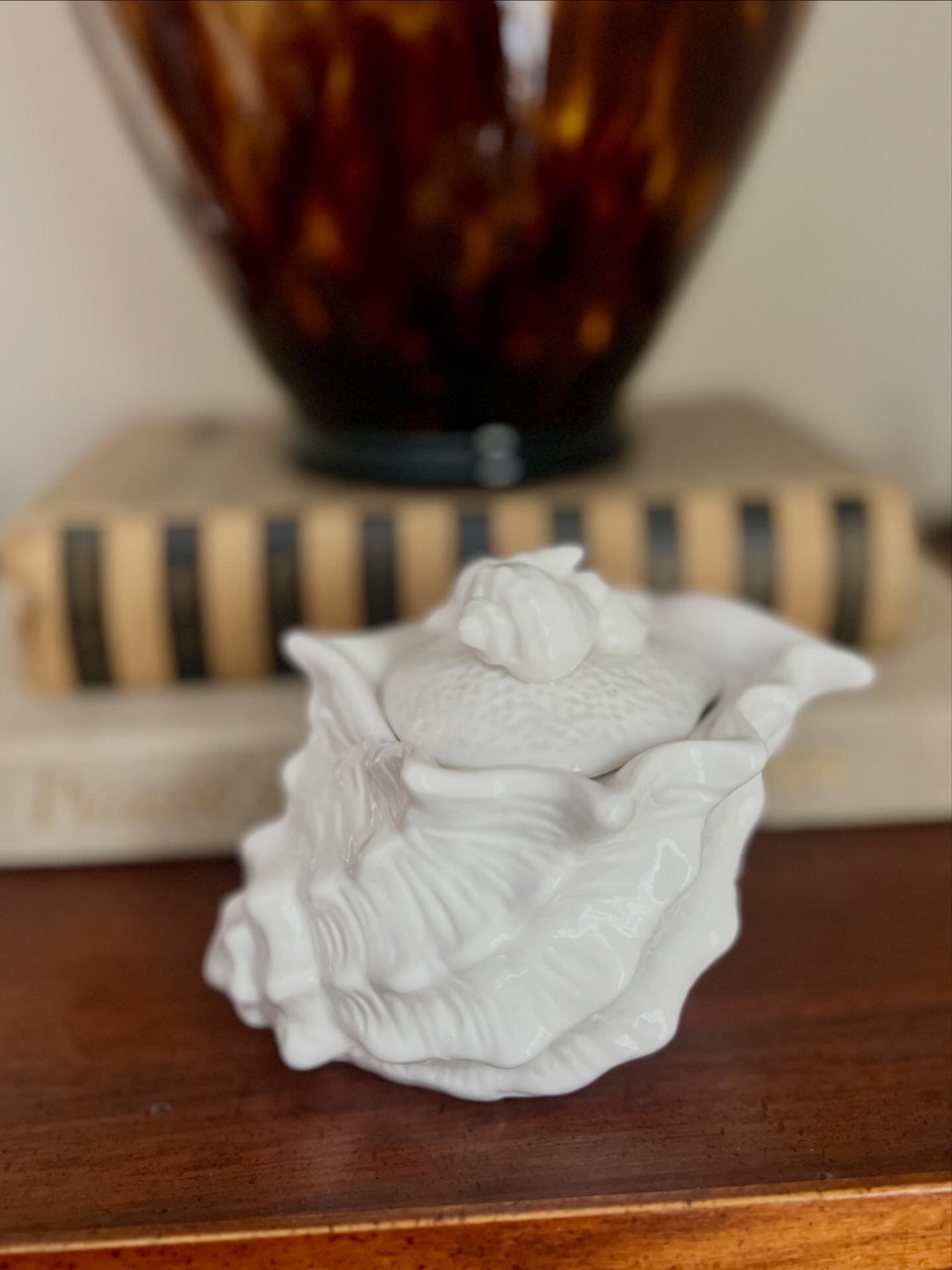 Shell Sugar Bowl, Creamer, and Gravy Boat Set