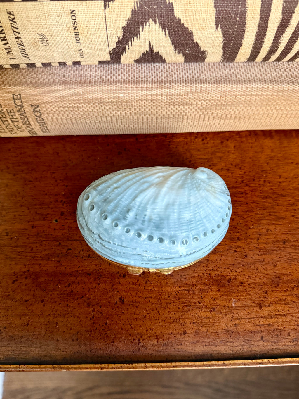 French Abalone Shell Lidded Box