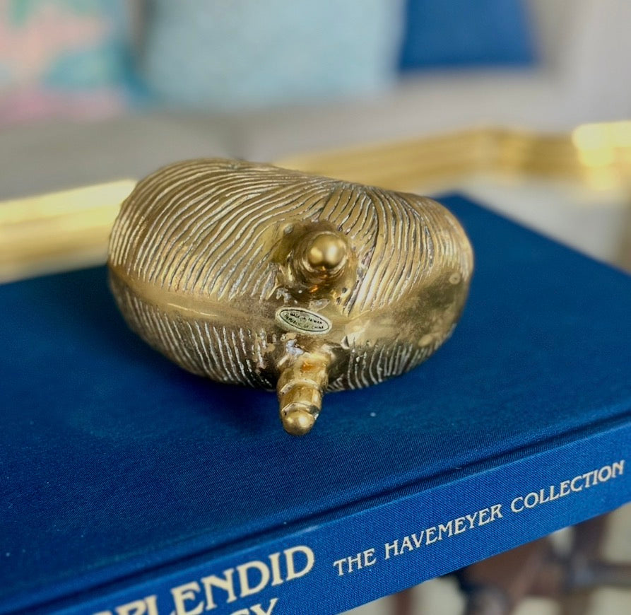 Brass Nautilus Shell Cachepot