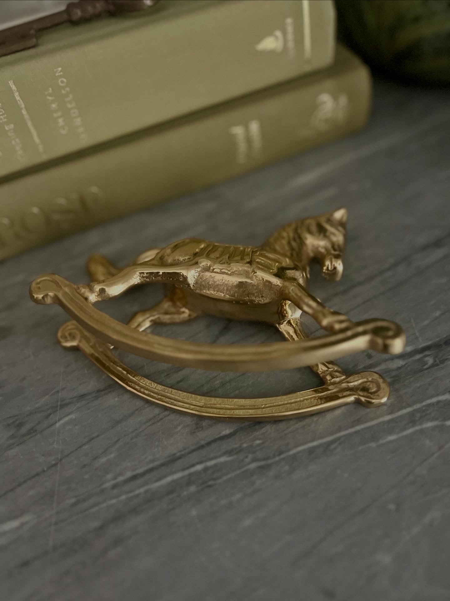 Solid Brass Rocking Horse