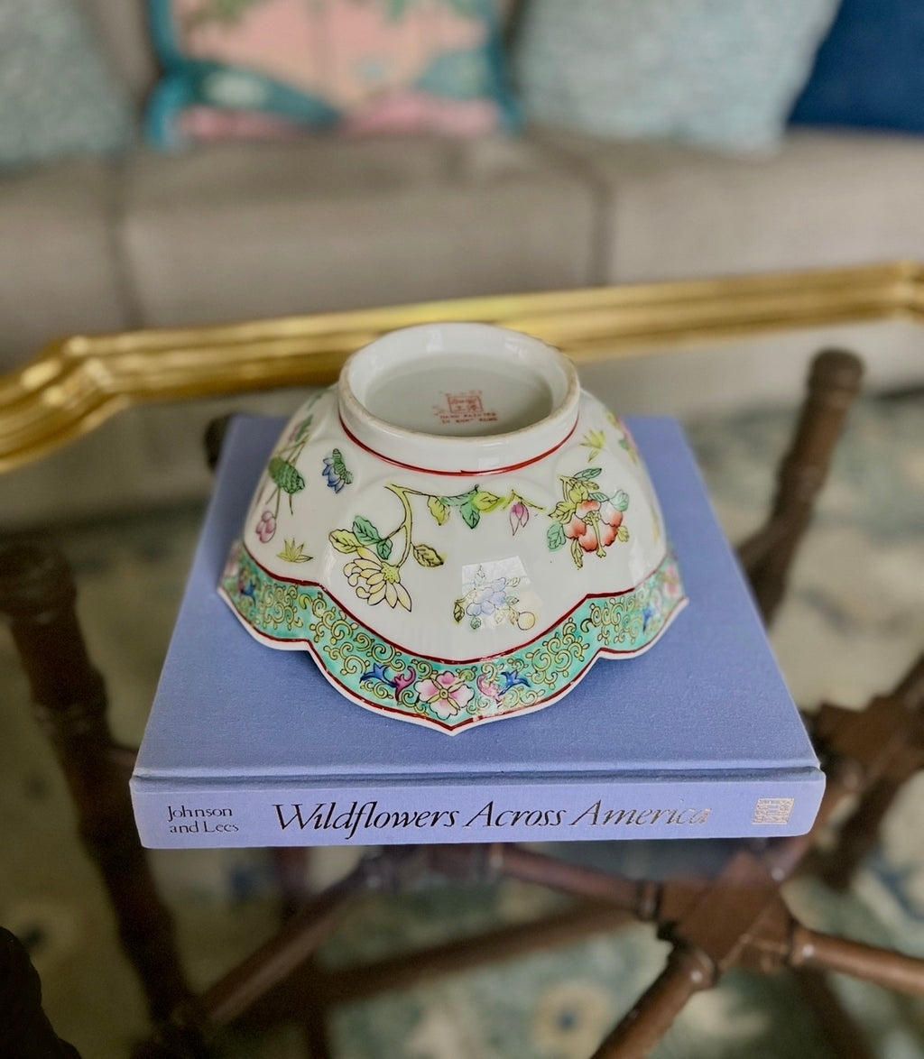 Chinoiserie Lotus Bowl