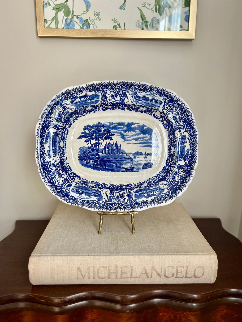 Blue and White Platter