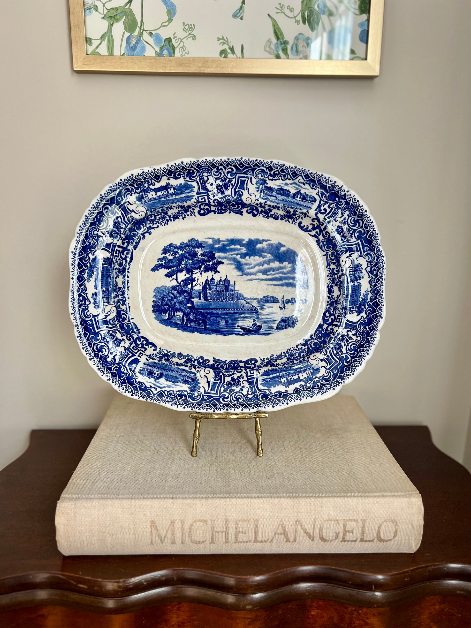 Blue and White Platter