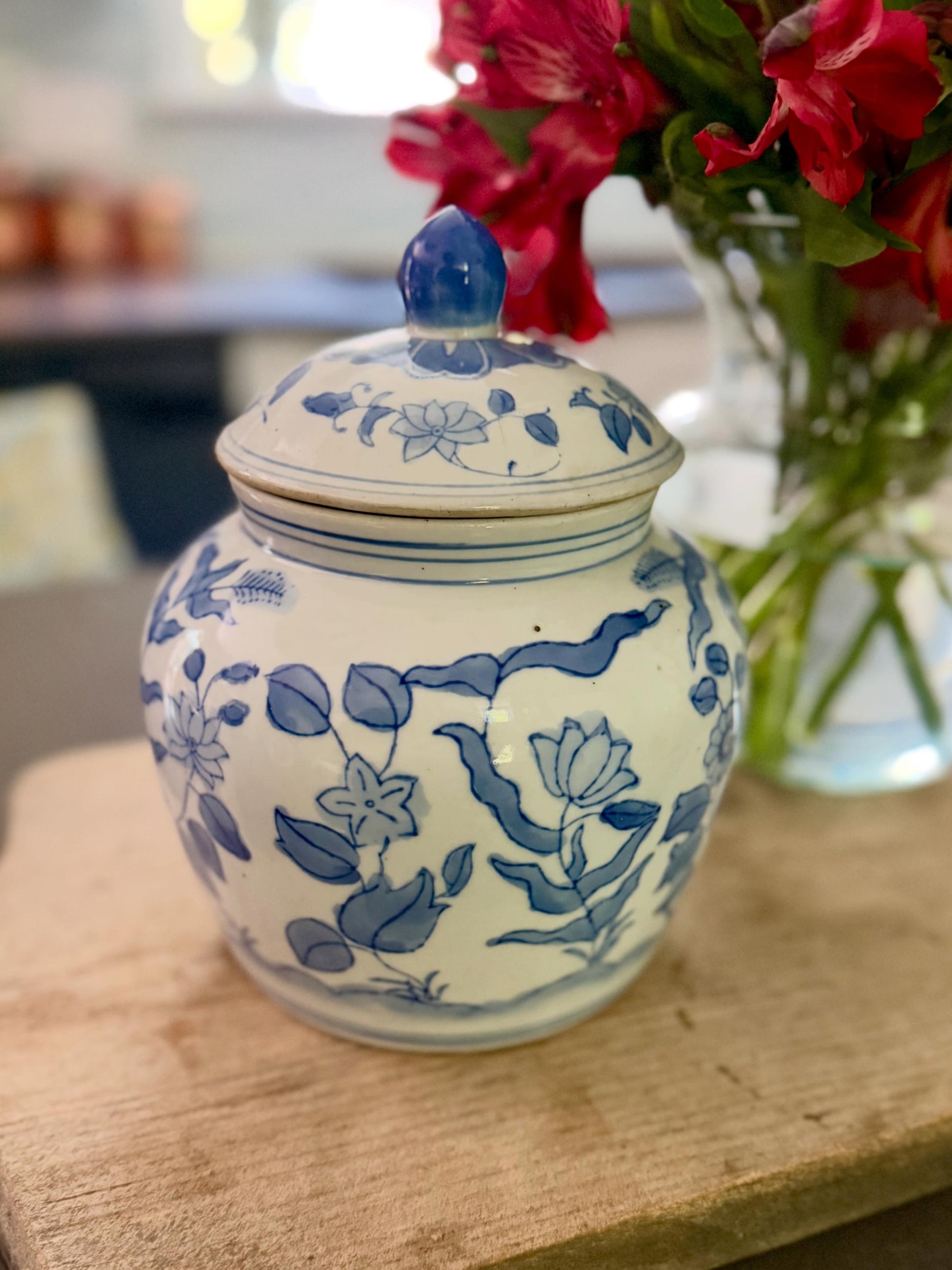 Blue and White Ginger Jar