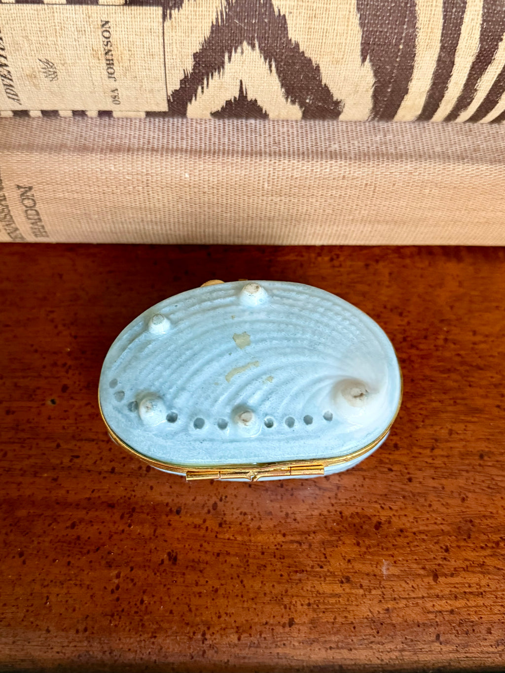 French Abalone Shell Lidded Box