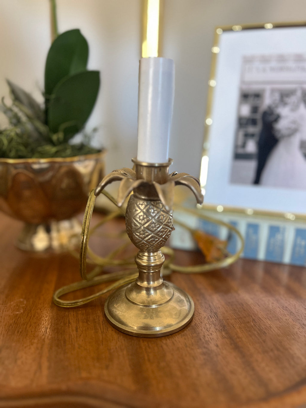 Brass Pineapple Lamp