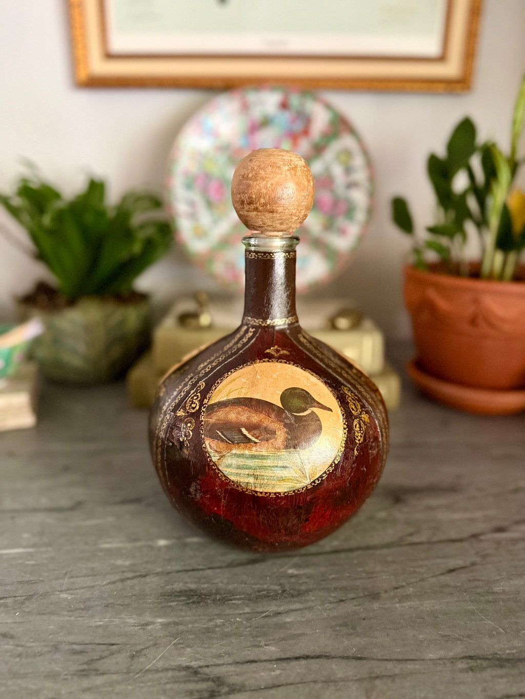Leather Wrapped Decanter