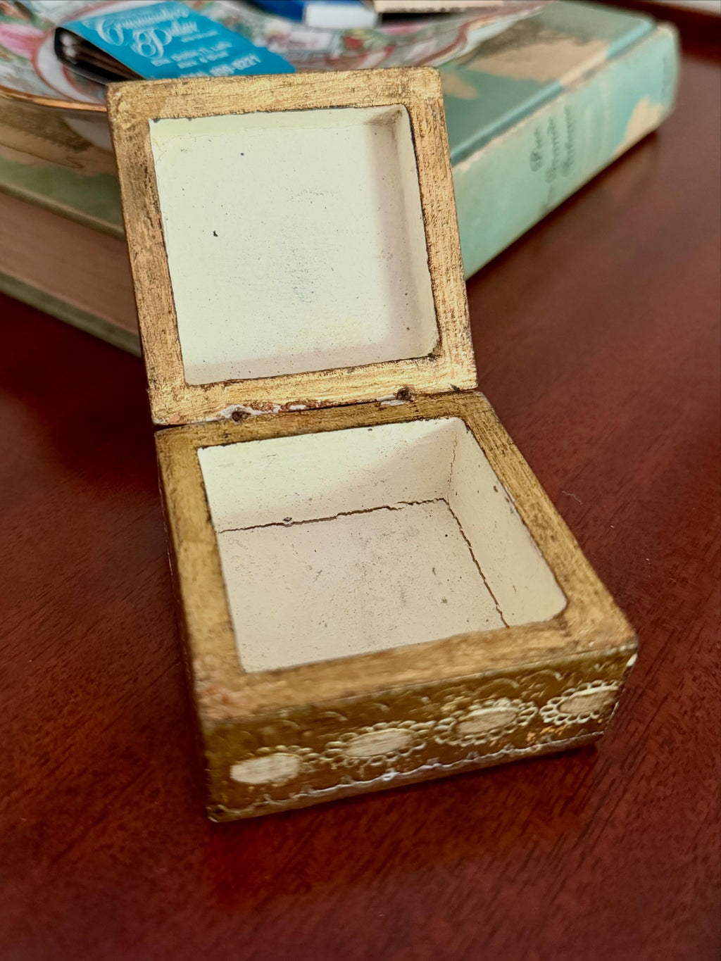 Pink and Gold Florentine Style Box