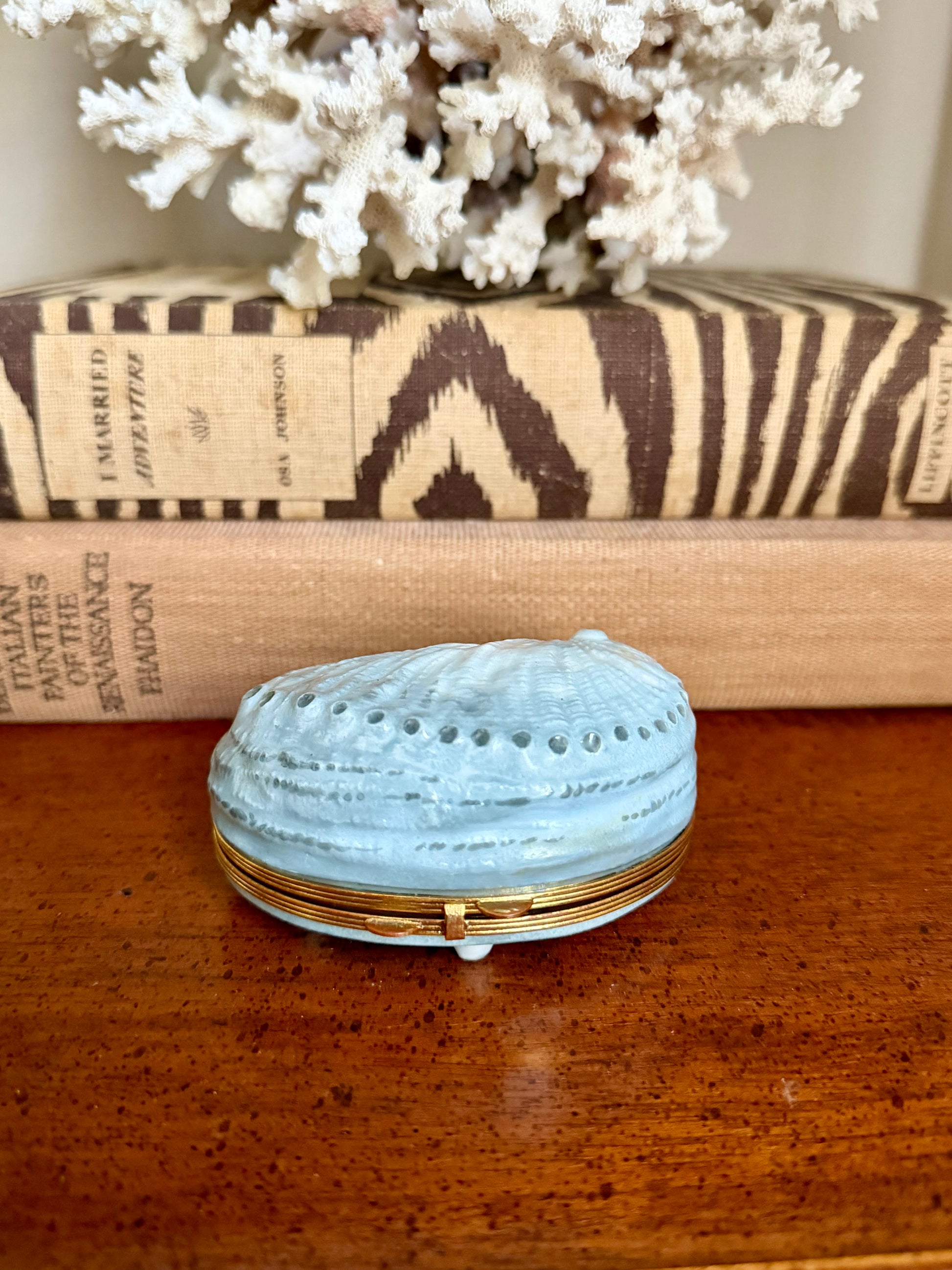 French Abalone Shell Lidded Box