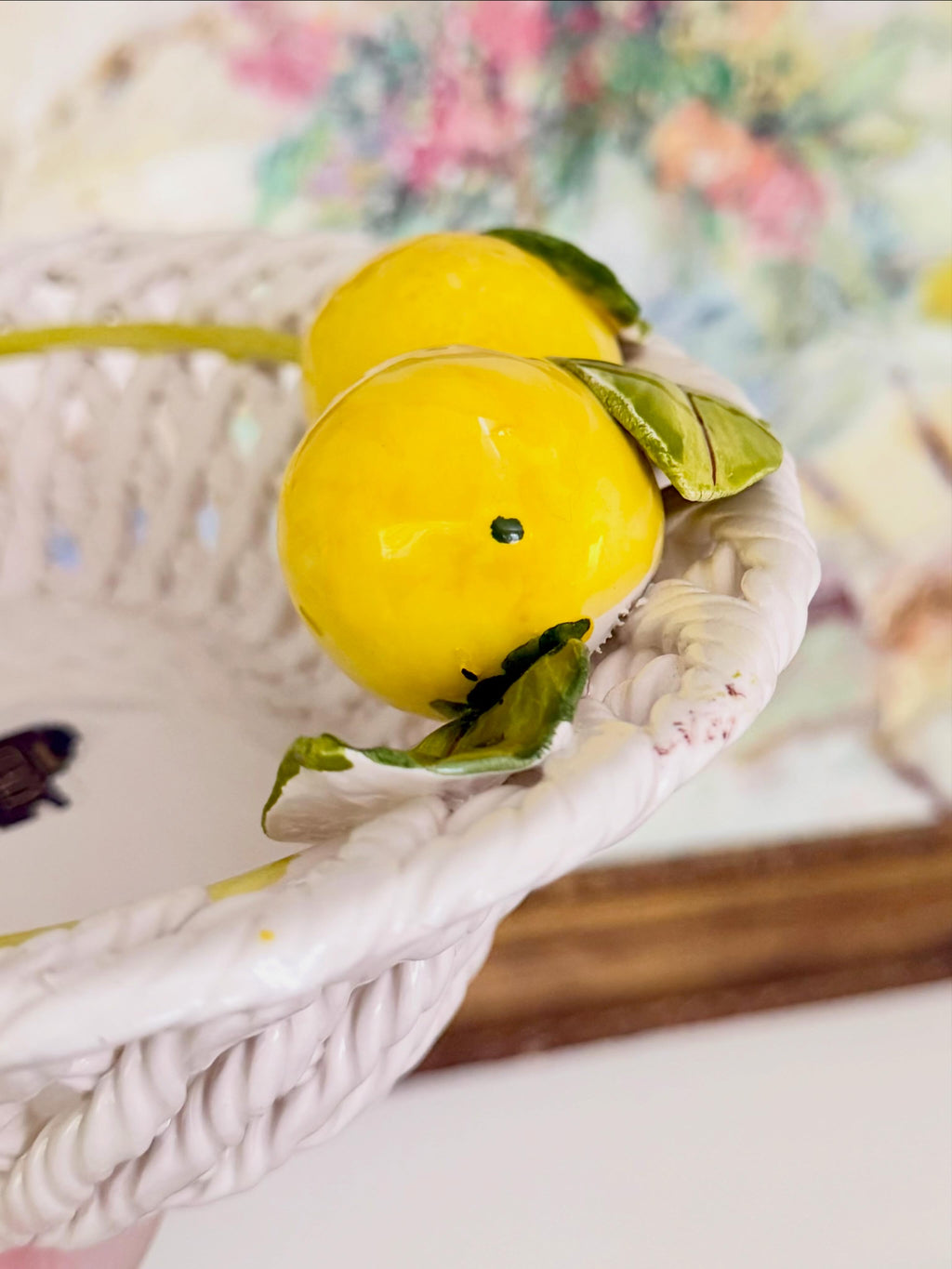 Italian Woven Lemon Bowl