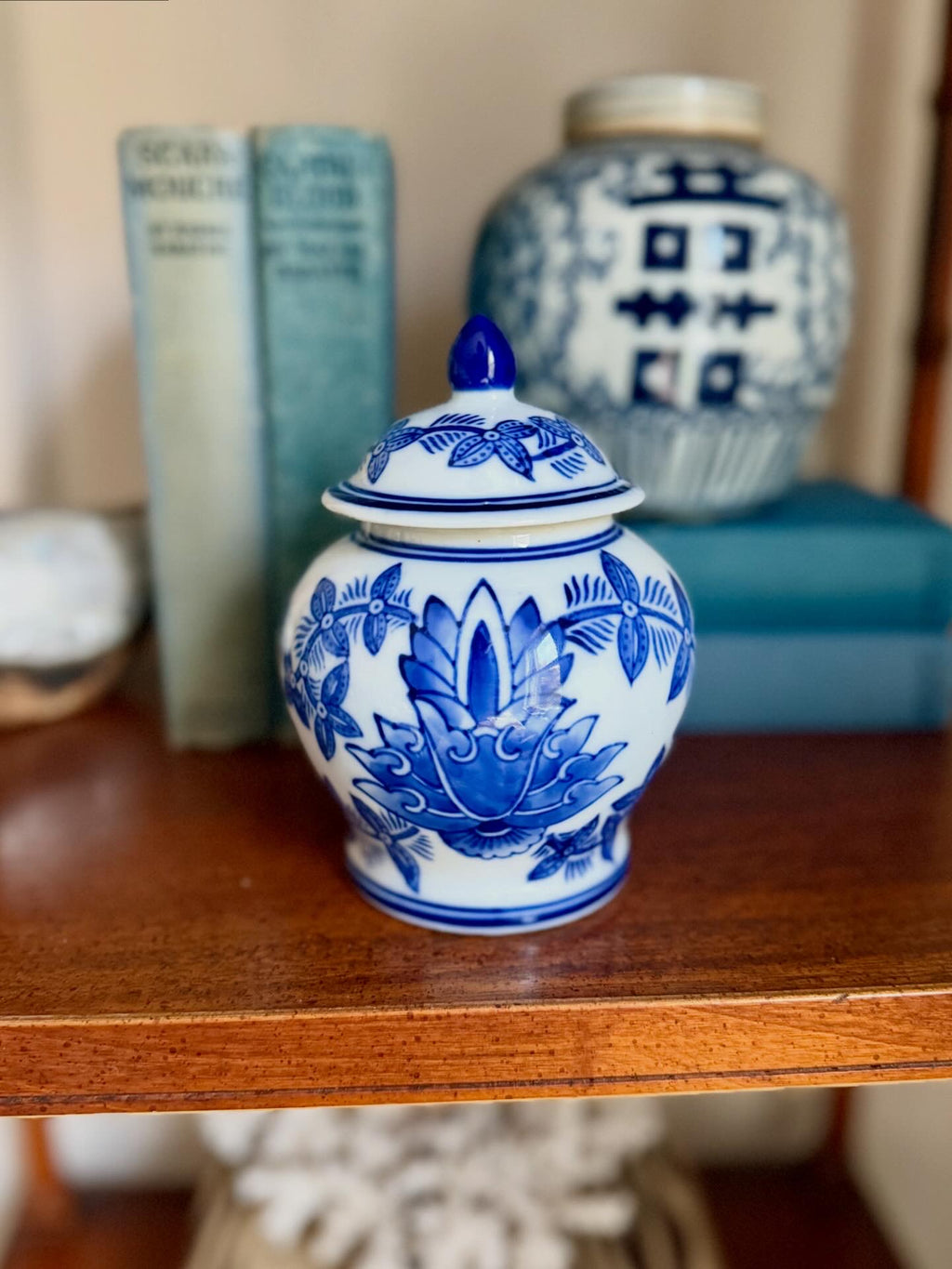Blue and White Ginger Jar