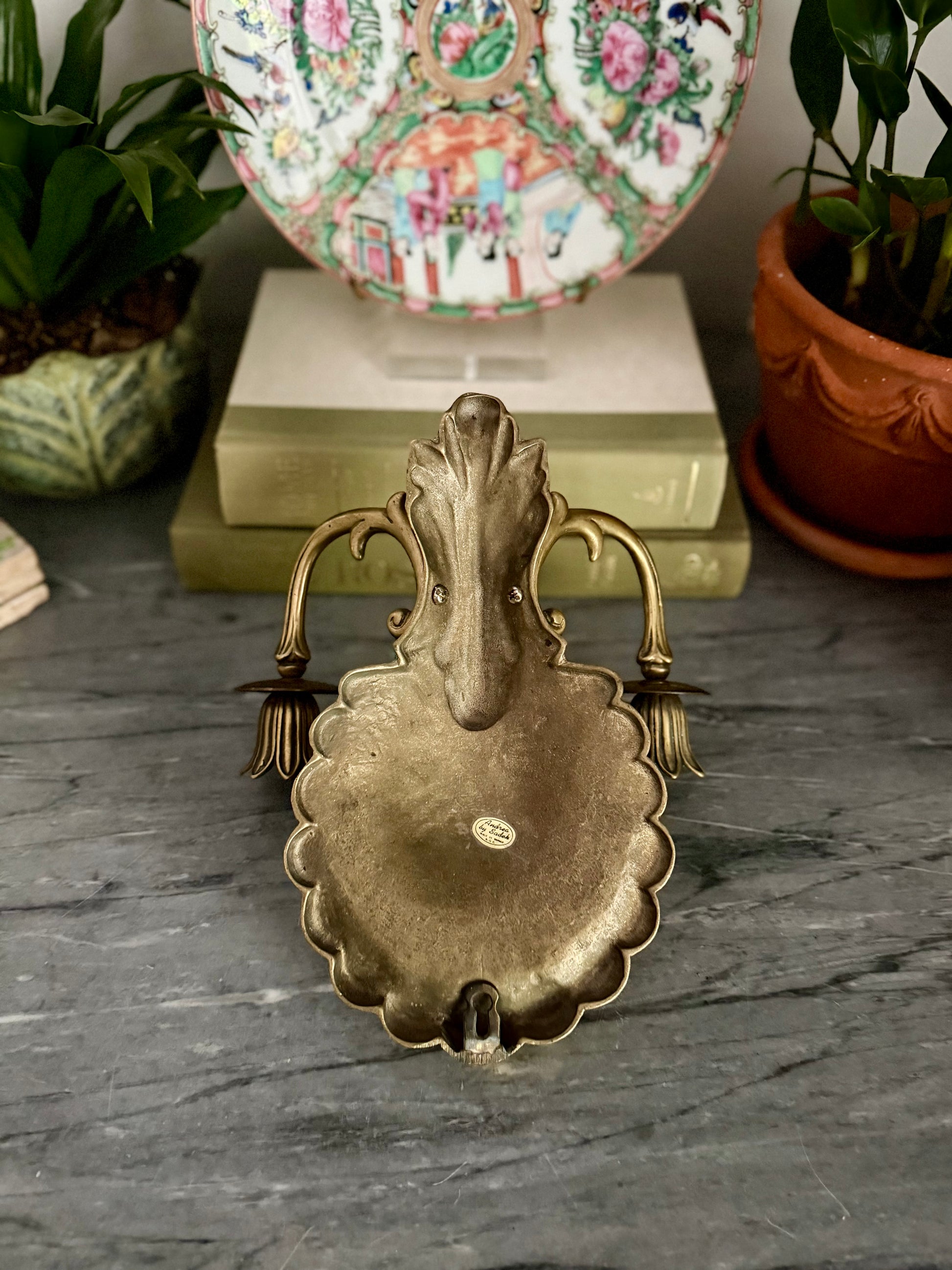 Brass Andrea By Sadek Wall Sconce