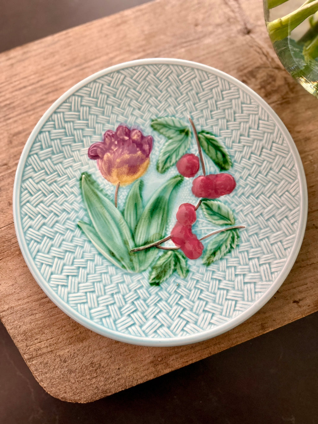 Antique Majolica Plate