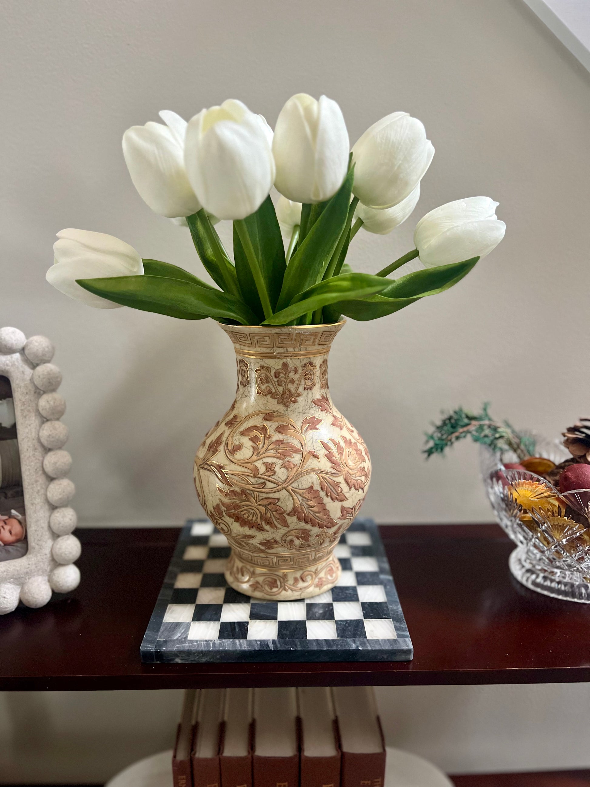 Andrea by Sadek Greek Key Vase