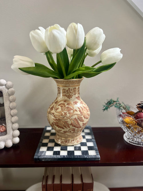 Andrea by Sadek Greek Key Vase