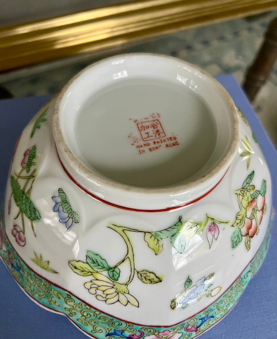Chinoiserie Lotus Bowl