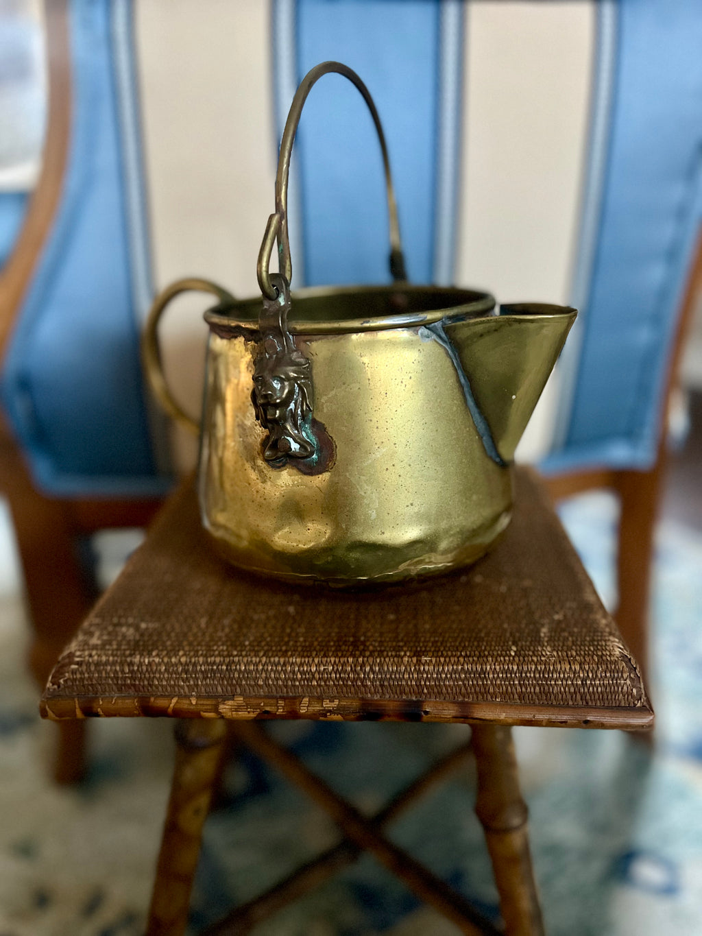 Brass and Copper Irish Kettle