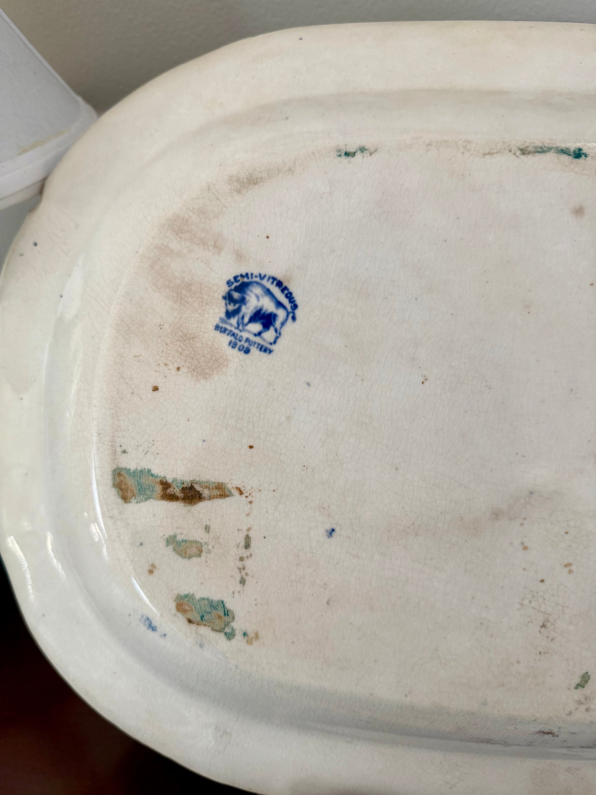 Antique Blue Willow Platter