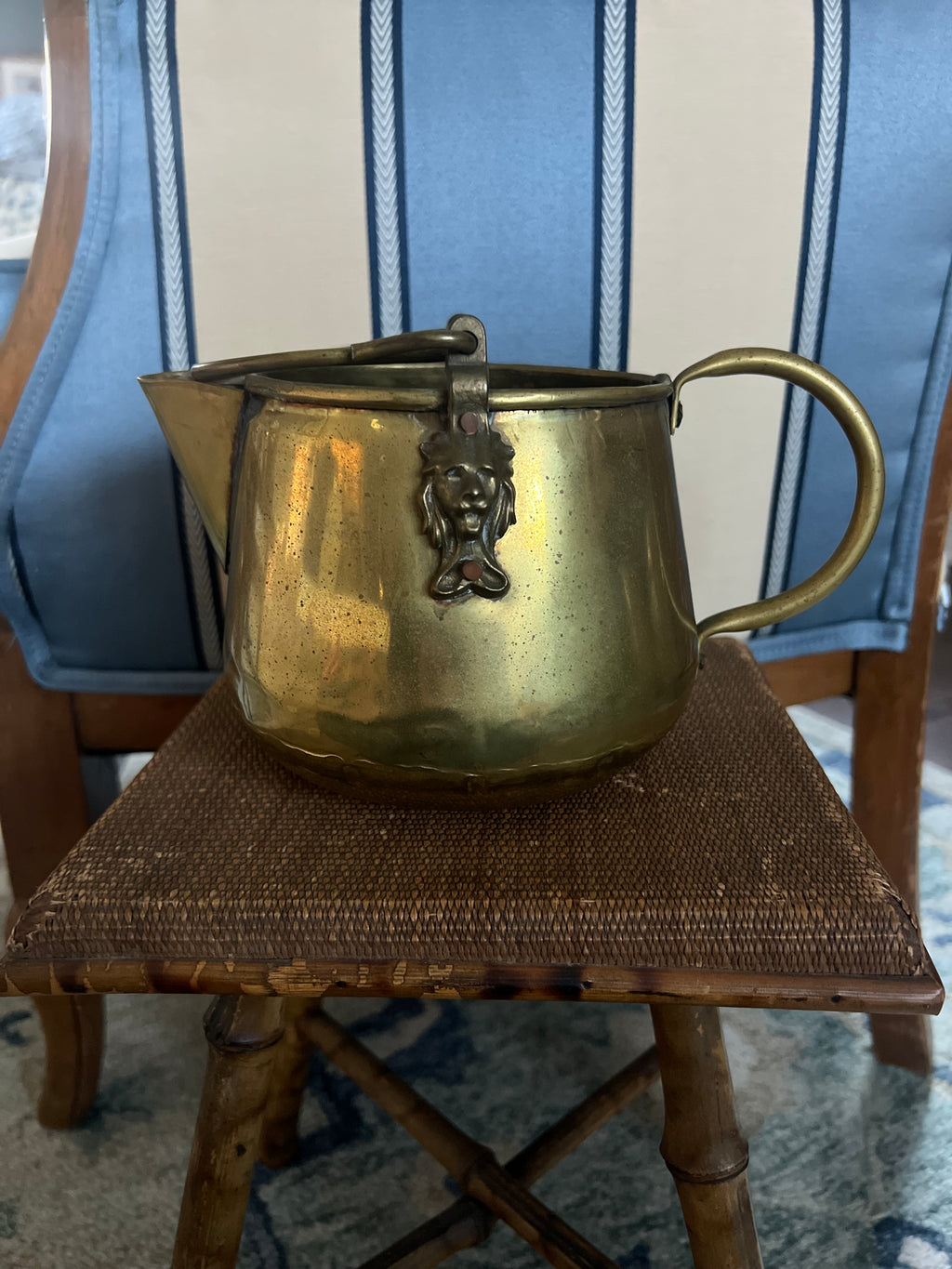 Brass and Copper Irish Kettle