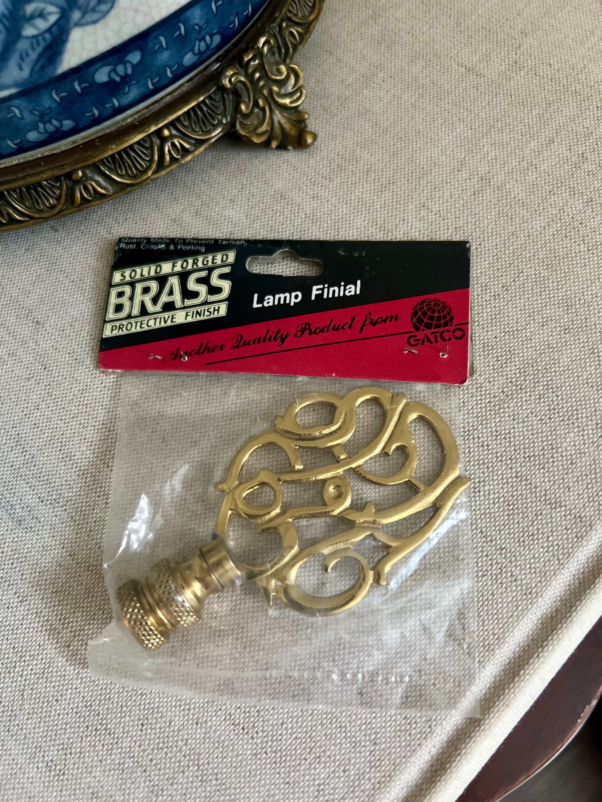 Brass Lamp Finial