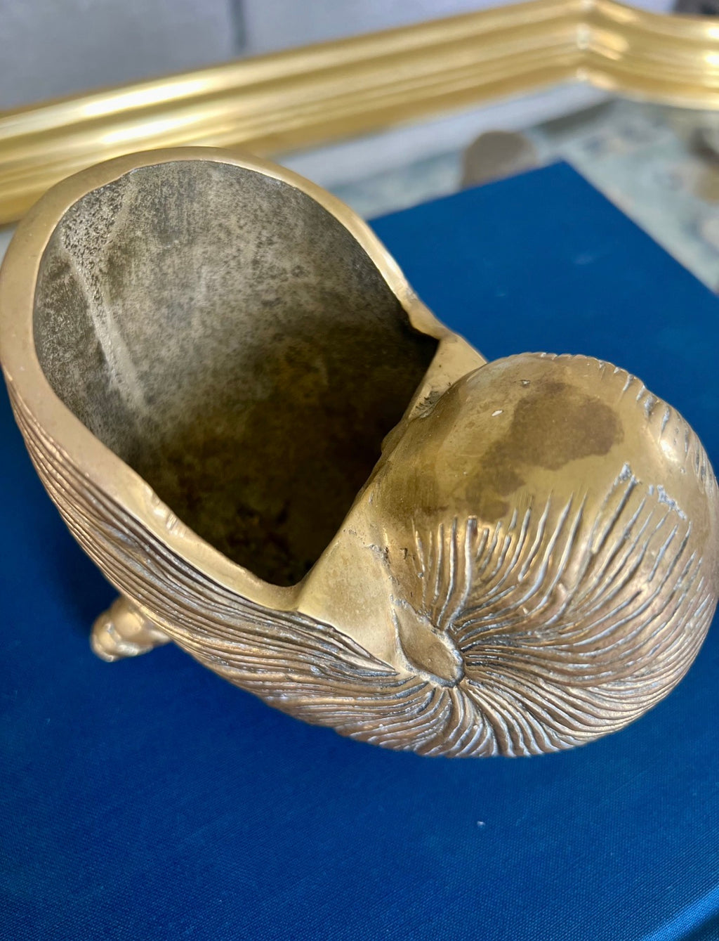 Brass Nautilus Shell Cachepot