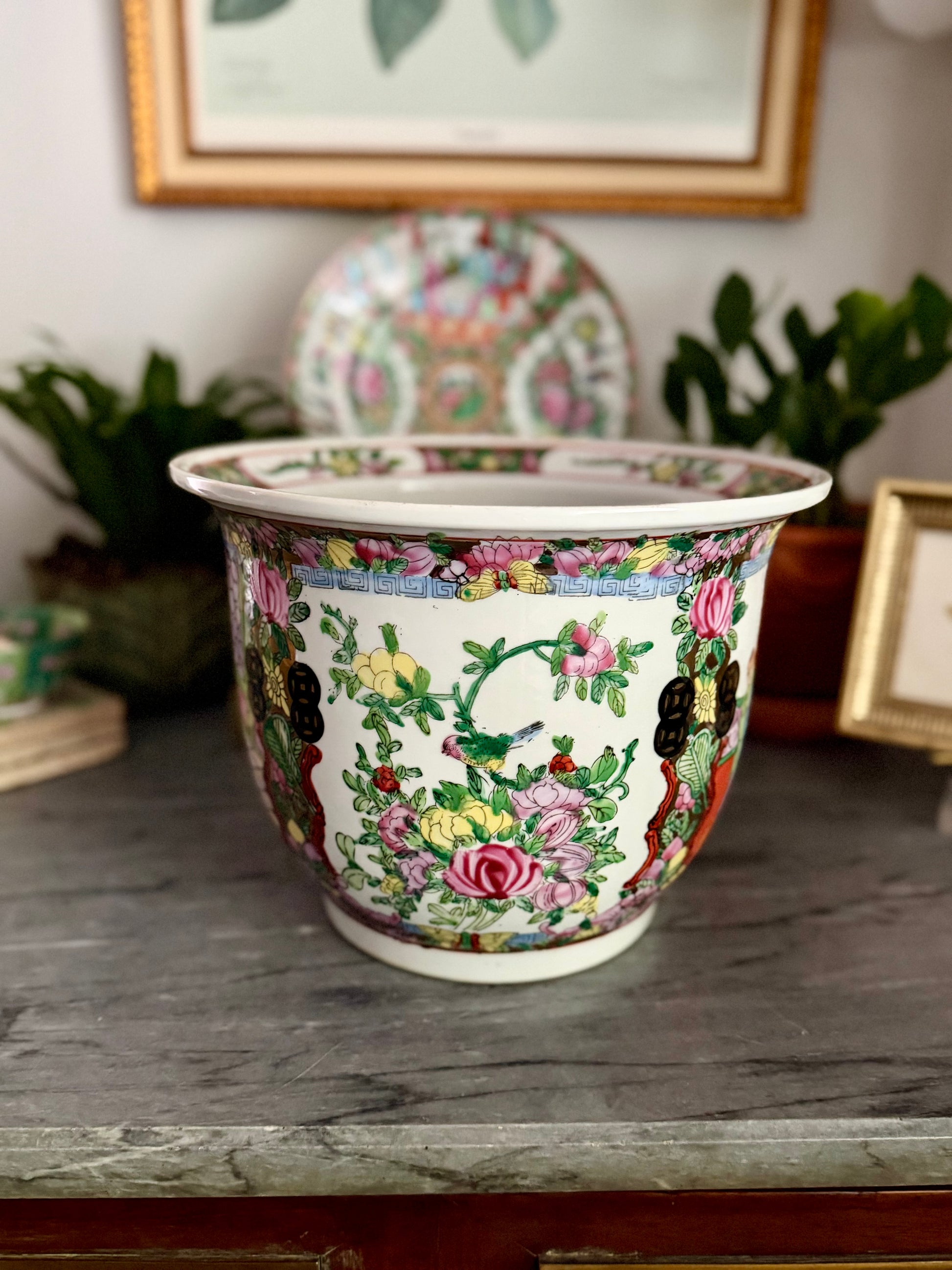 Rose Medallion Planter
