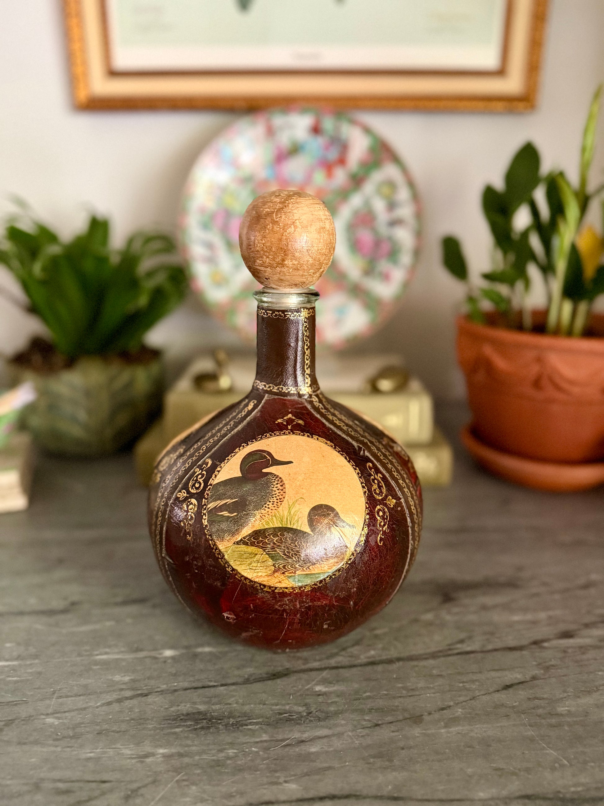 Leather Wrapped Decanter
