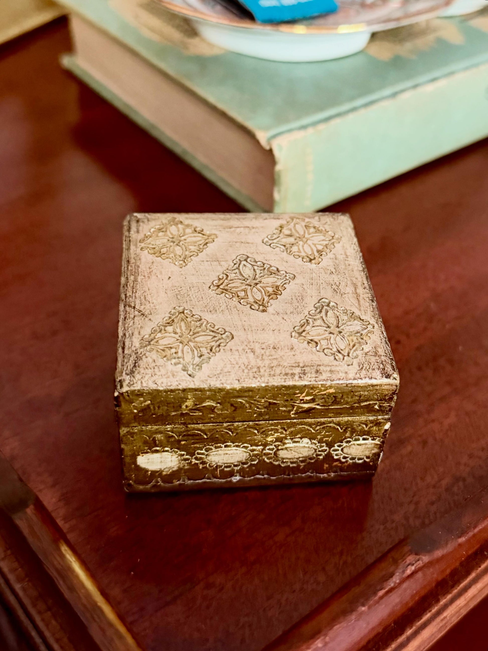 Pink and Gold Florentine Style Box