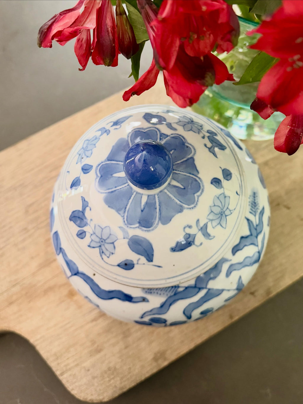 Blue and White Ginger Jar