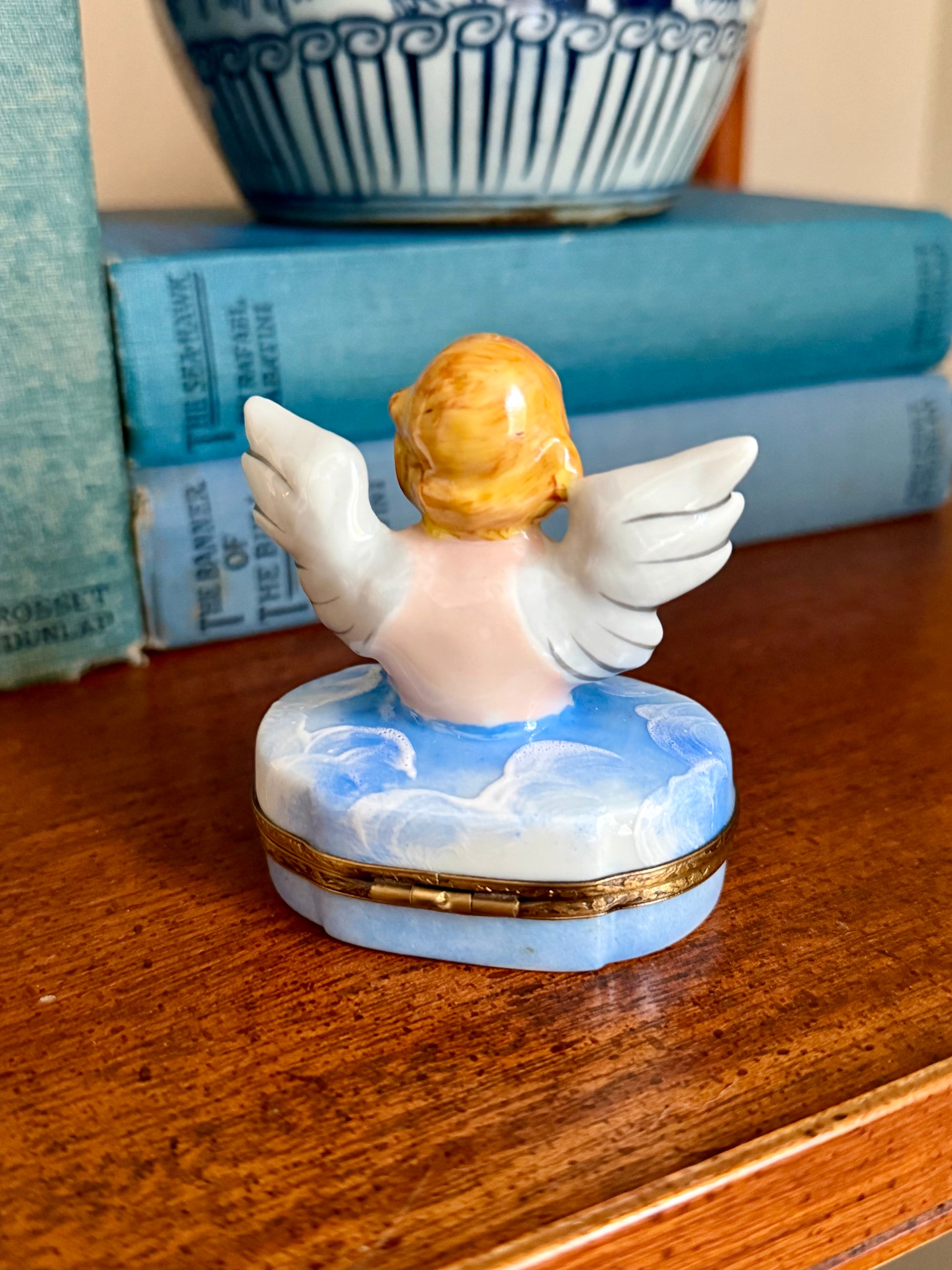 Limoges Angel Trinket Box