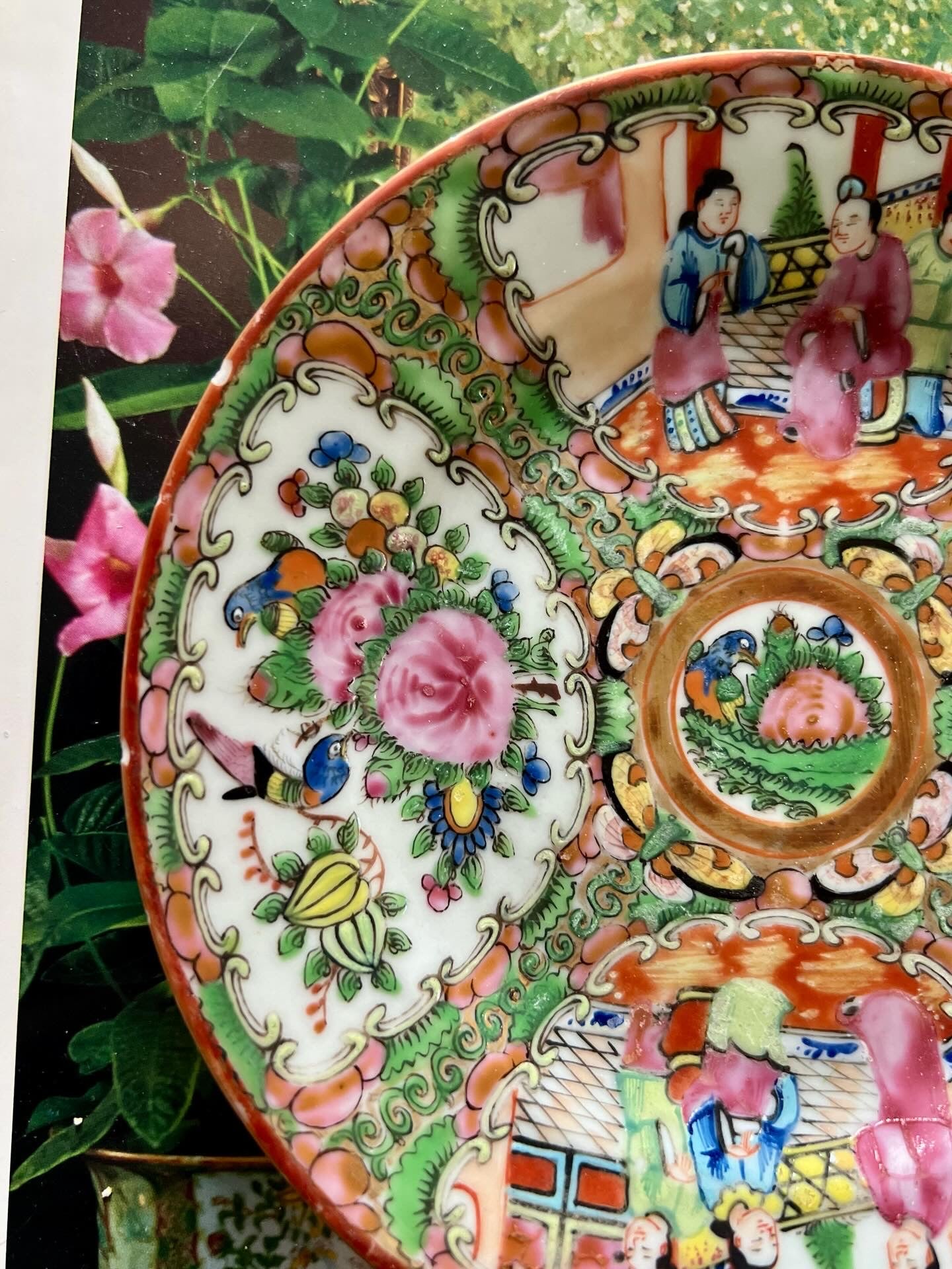 Antique Rose Medallion 6” Plate