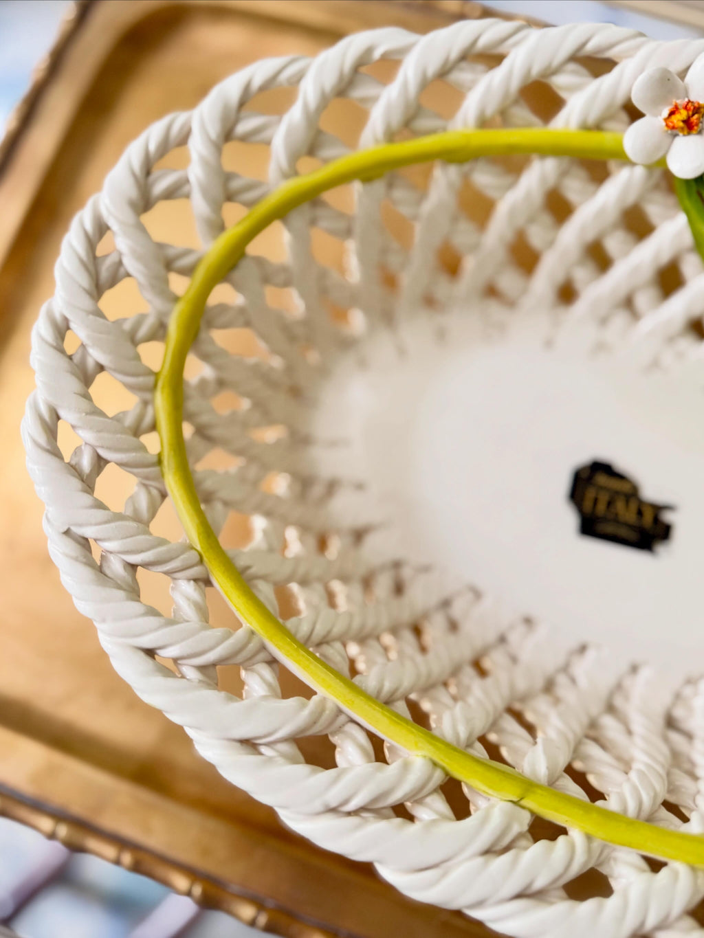 Italian Woven Lemon Bowl
