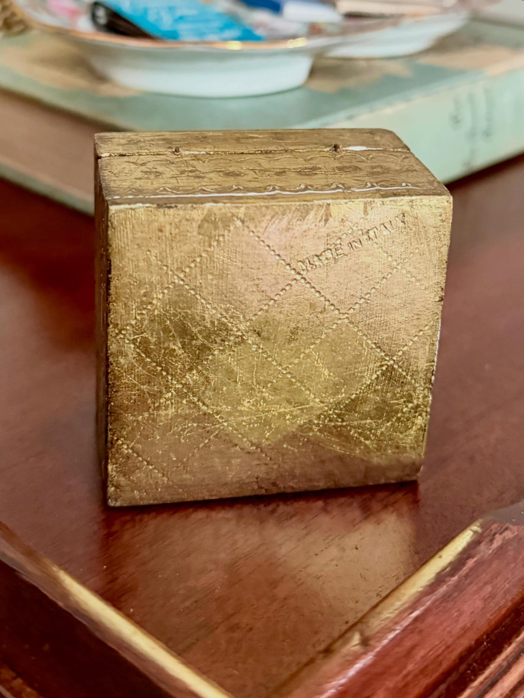 Pink and Gold Florentine Style Box