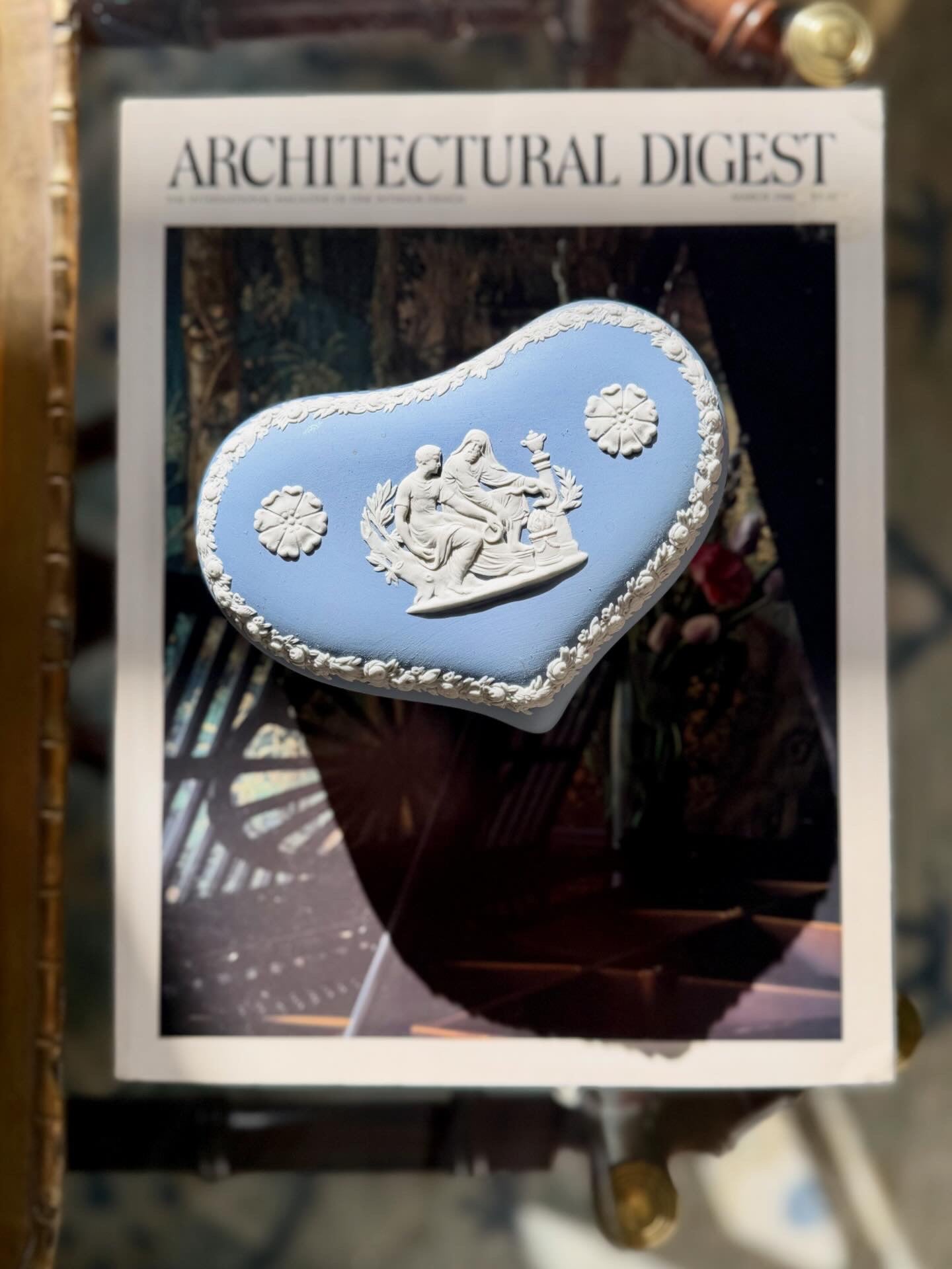 Wedgwood Jasperware Heart Shaped Box