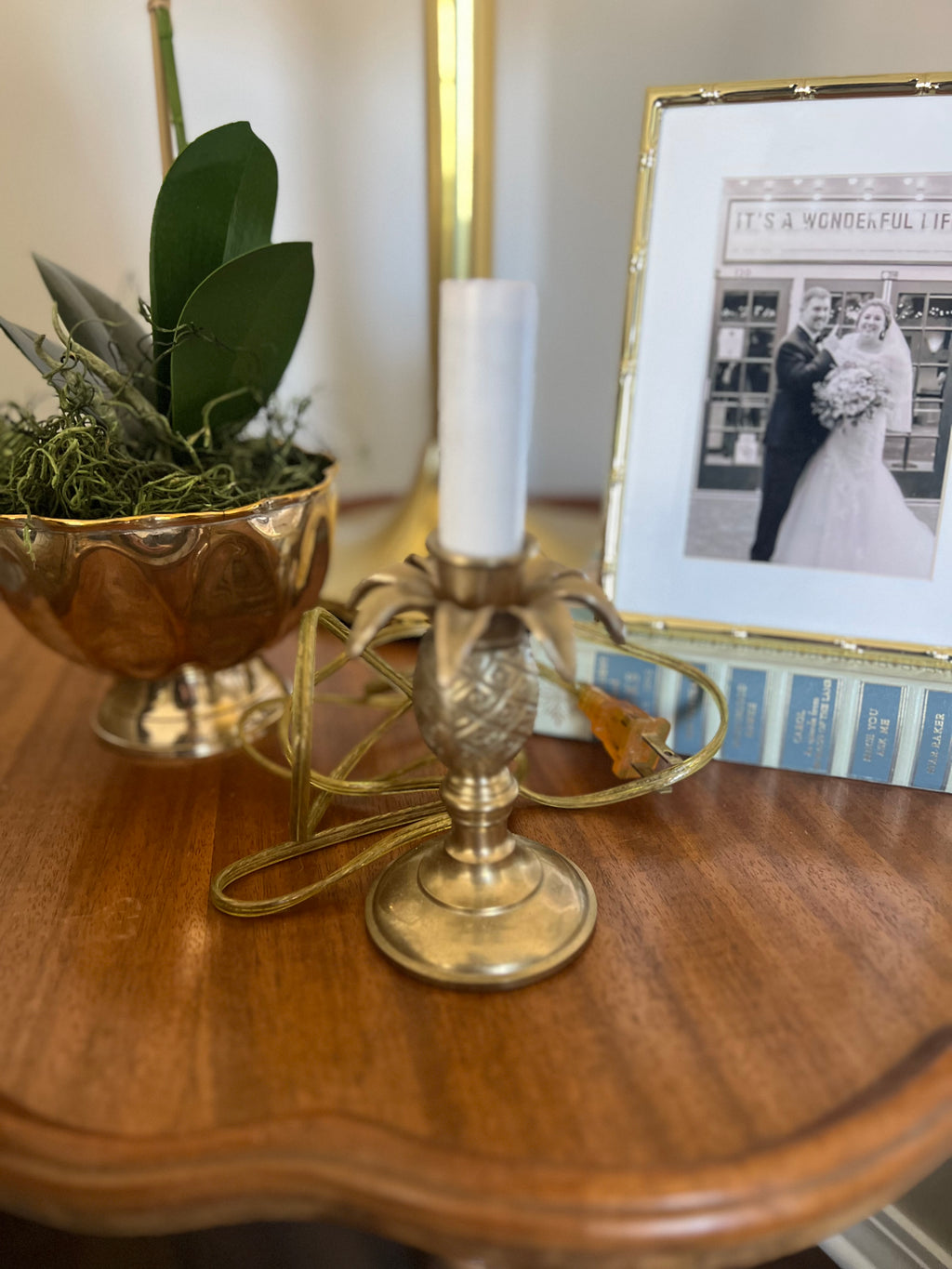Brass Pineapple Lamp