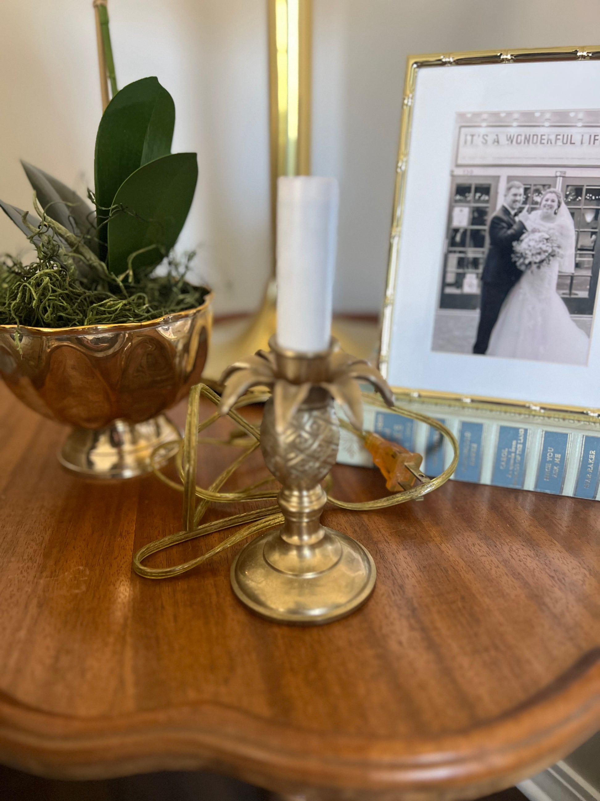Brass Pineapple Lamp