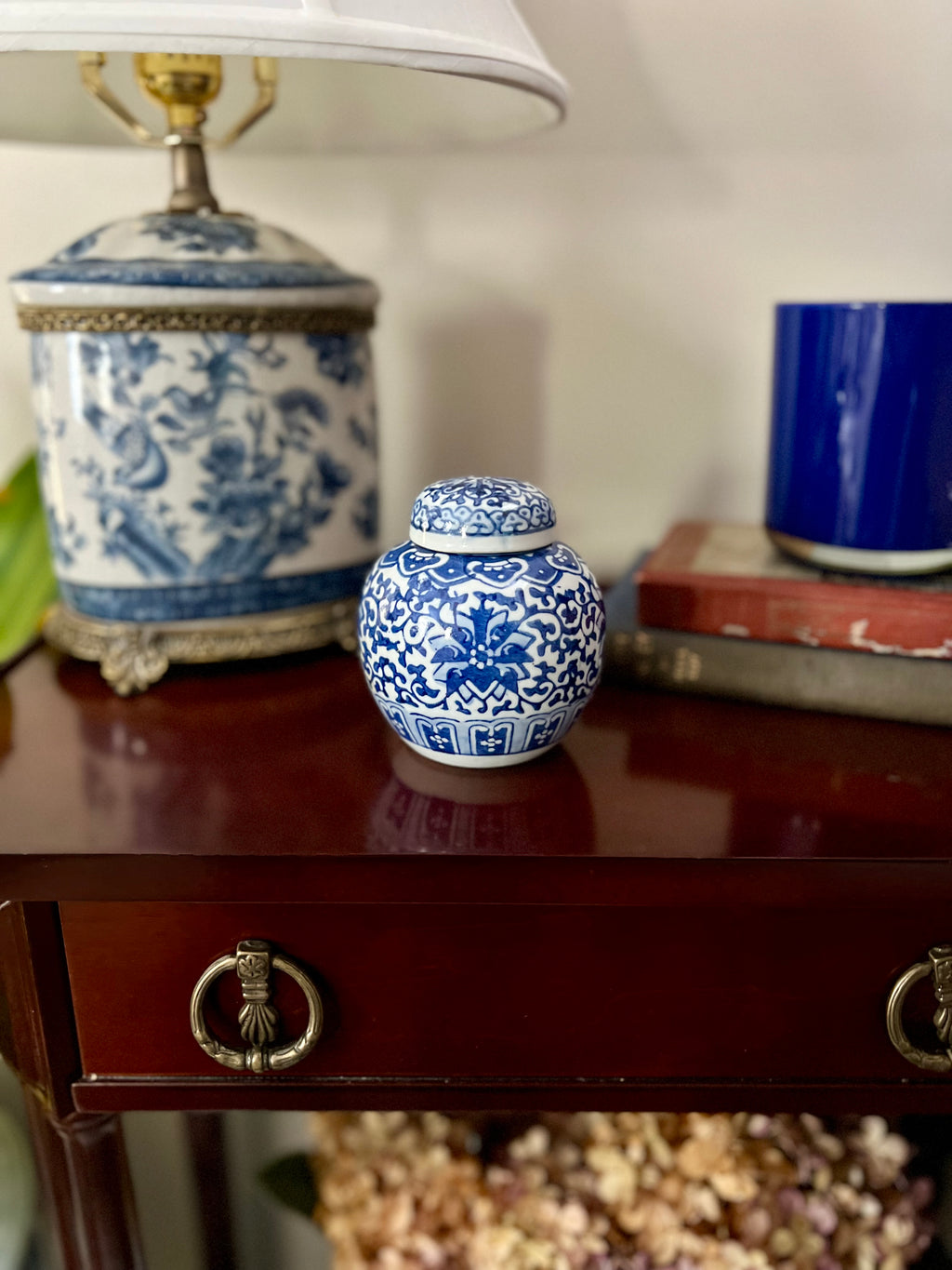 Blue and White Ginger Jar