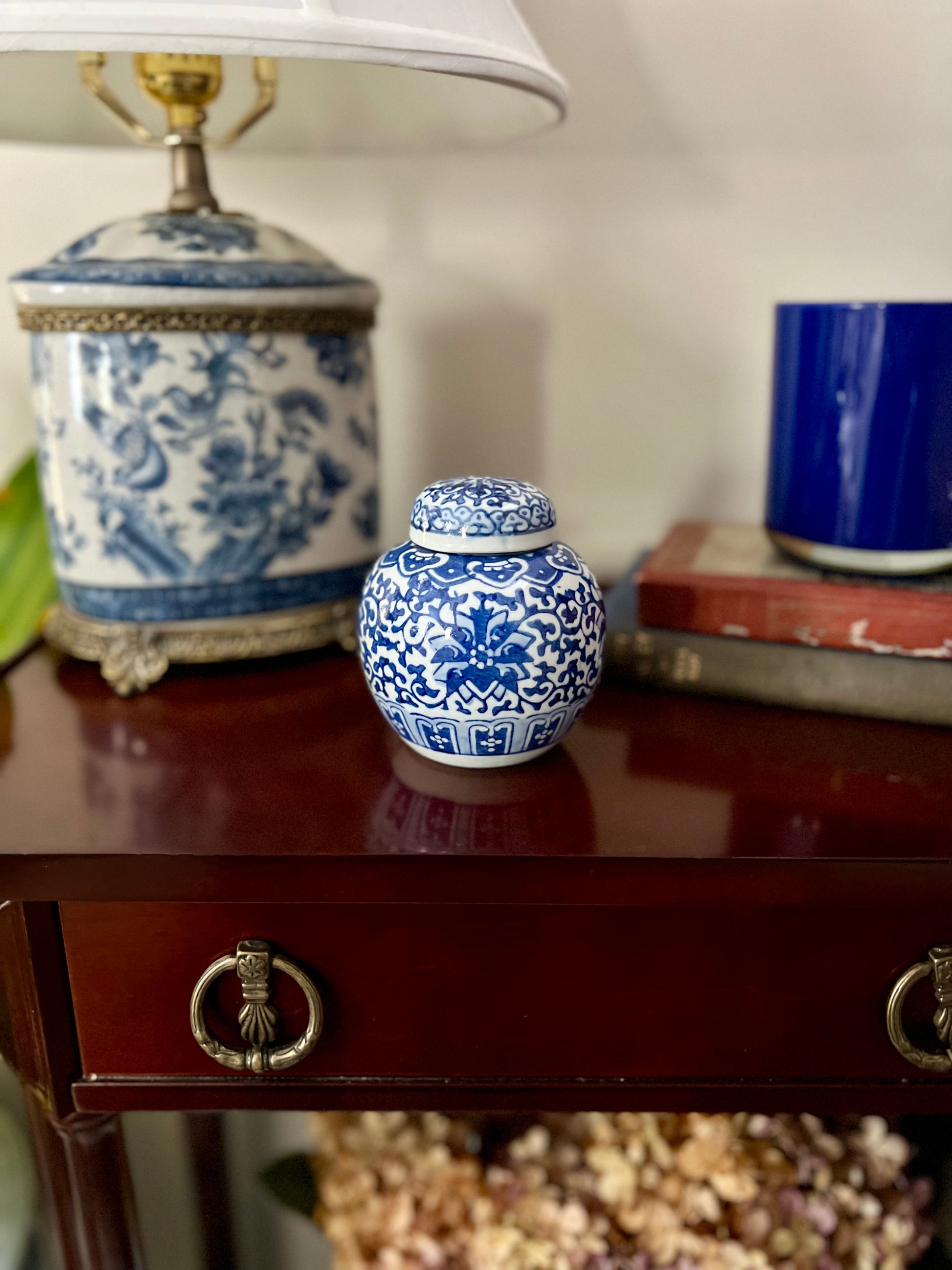 Blue and White Ginger Jar